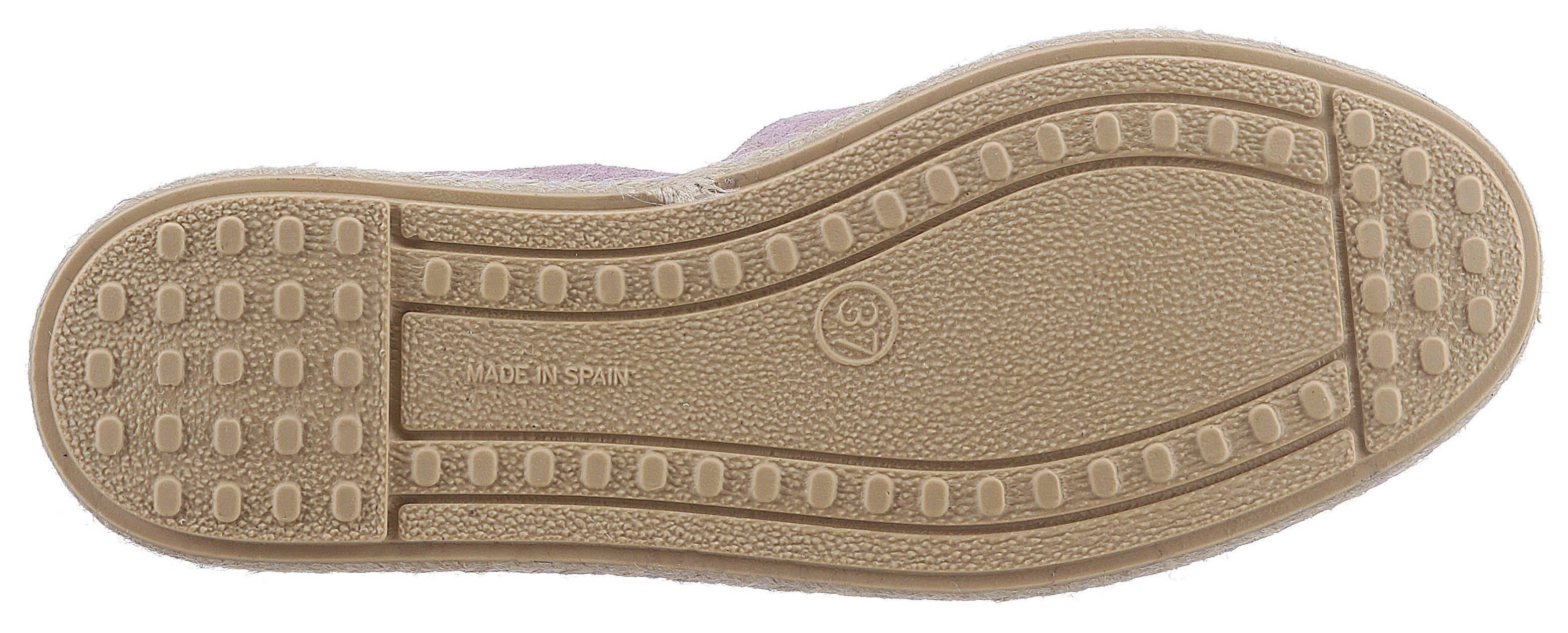 VERBENAS Espadrille mit typischem Jute-Rahmen