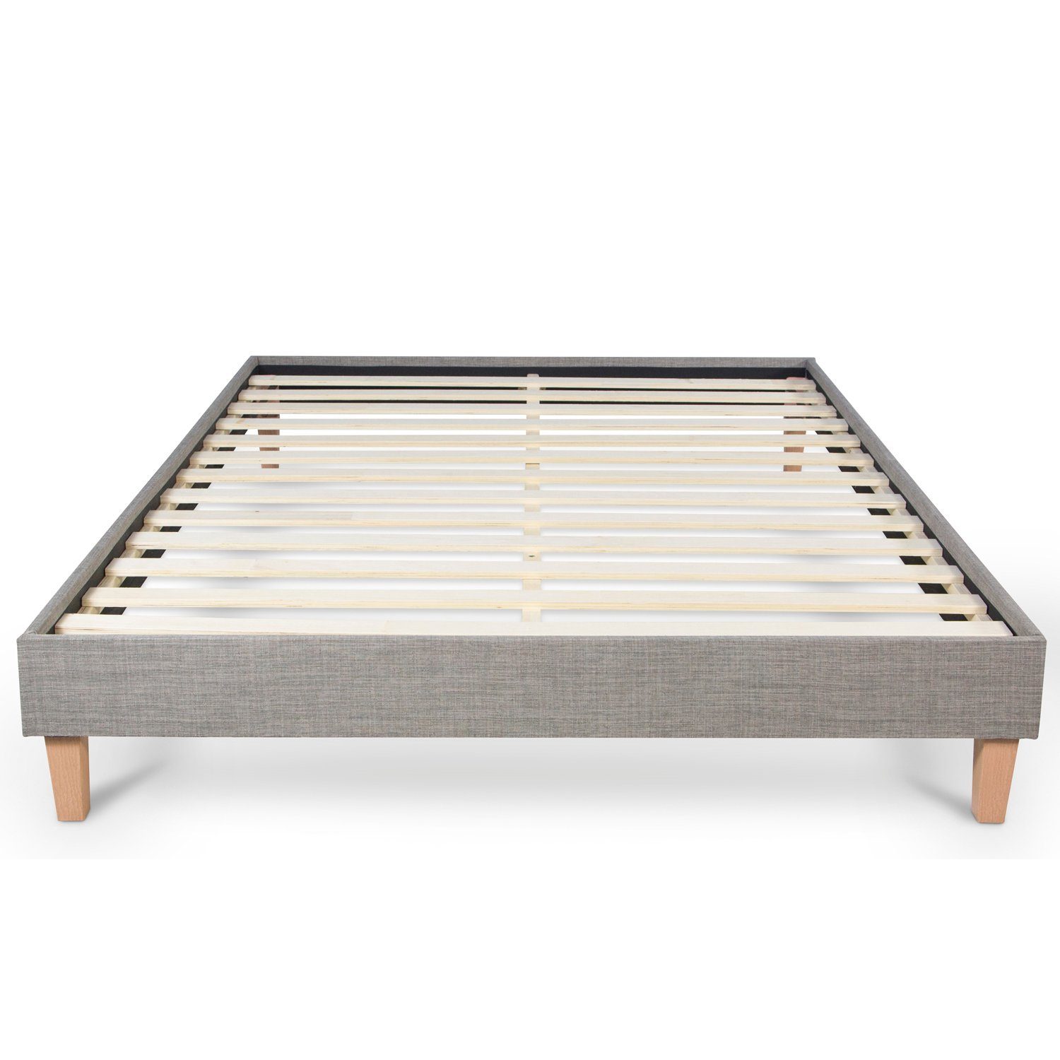 Homestyle4u Polsterbett Doppelbett 140x200 Matratze Lattenrost Futonbett