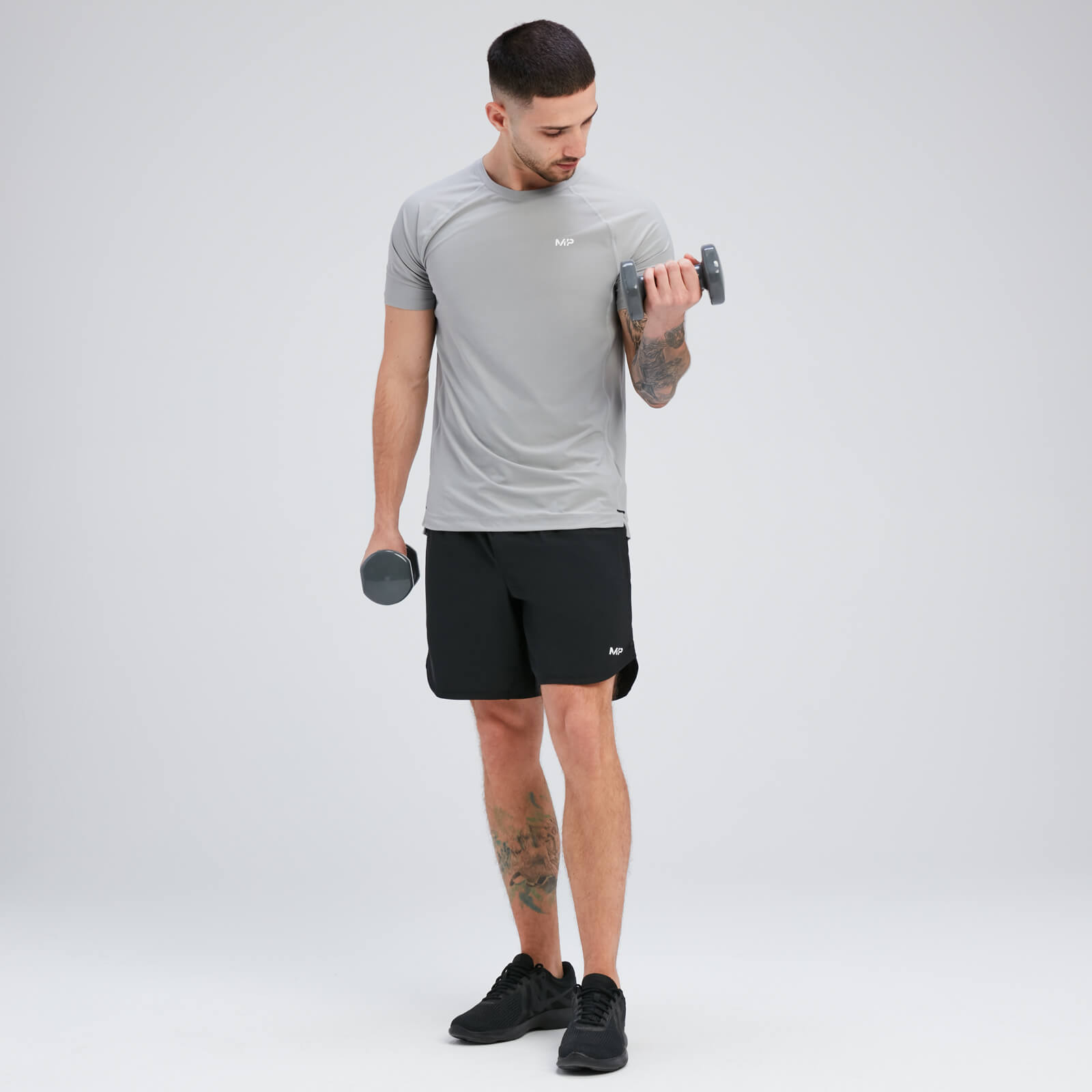 T-shirt à manches courtes MP Tempo pour hommes – Orage chiné