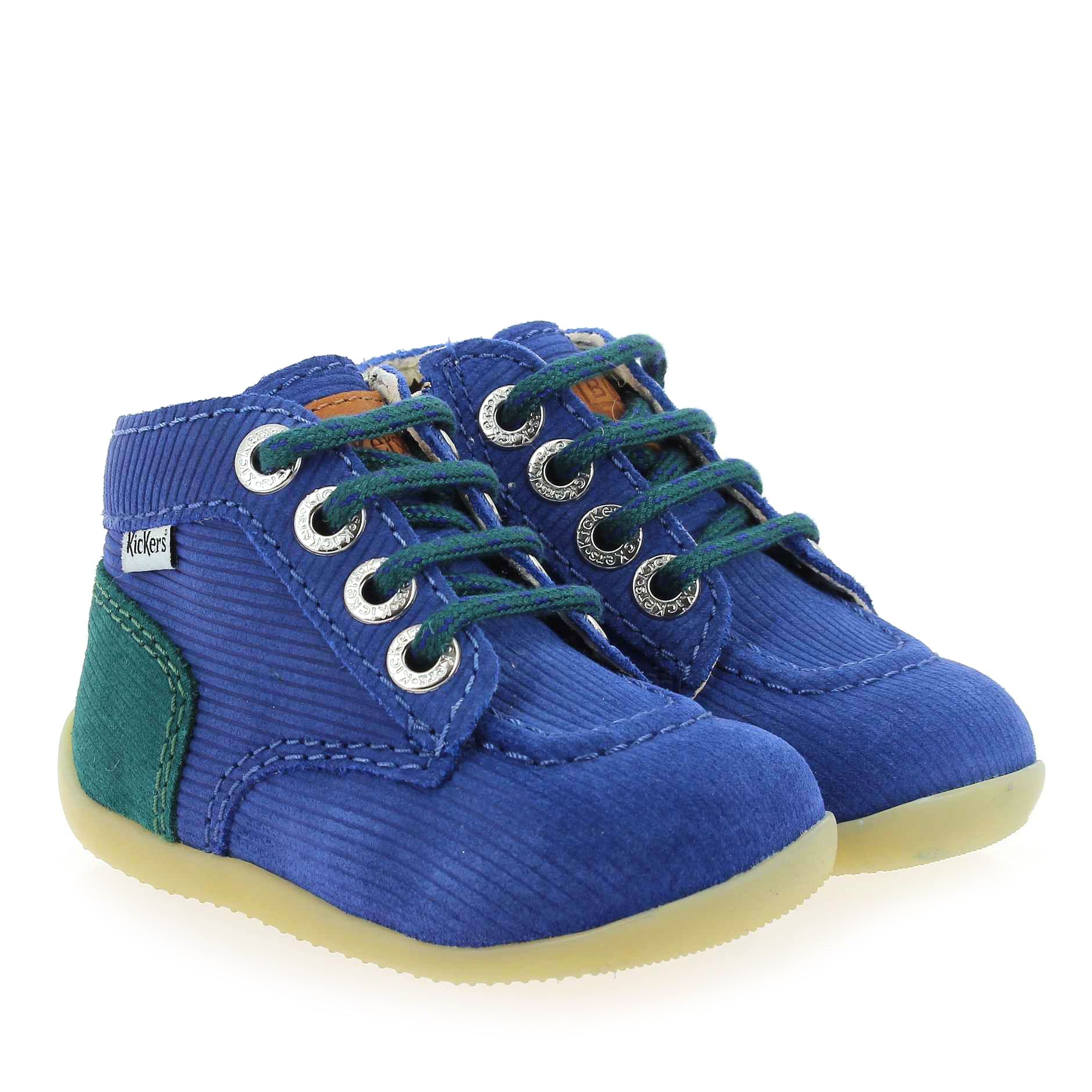 Kickers  BONZIP-2 X - Bleu Vert