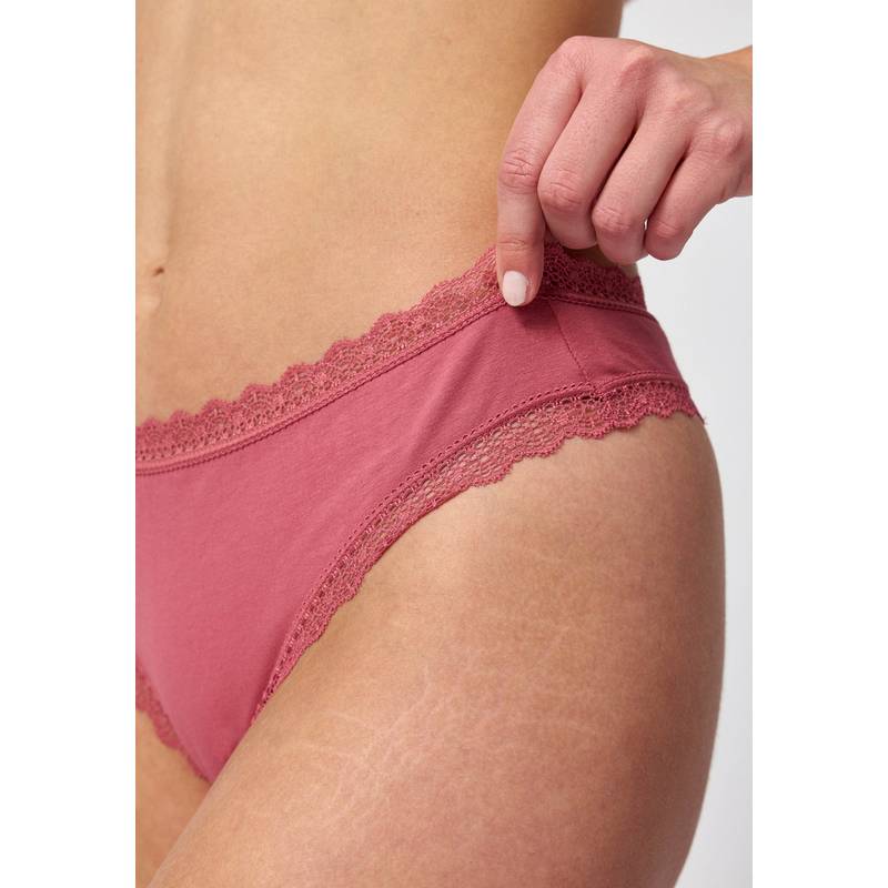 Snocks Tangas mit Spitze aus Bio-Baumwolle Unterhose Damen
