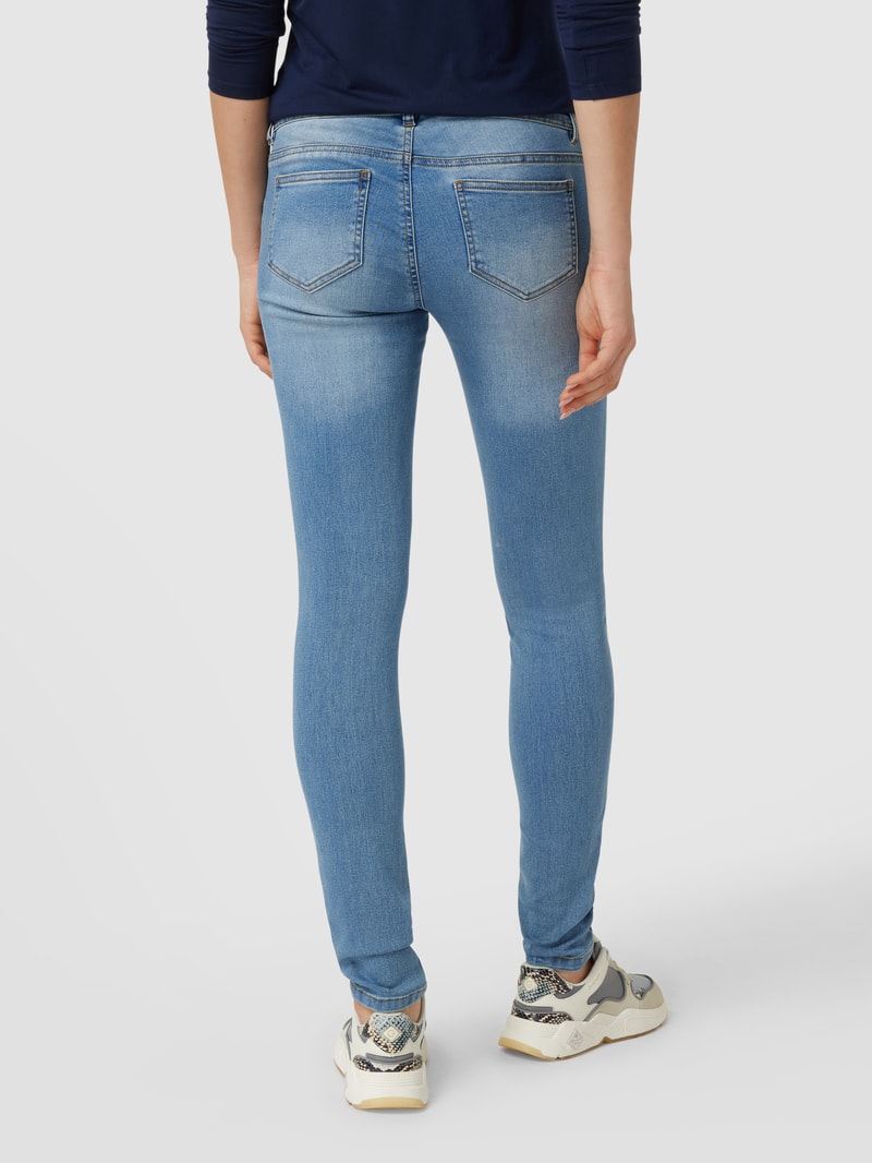 Umstands-Jeans mit elastischem Bauchband in hellblau