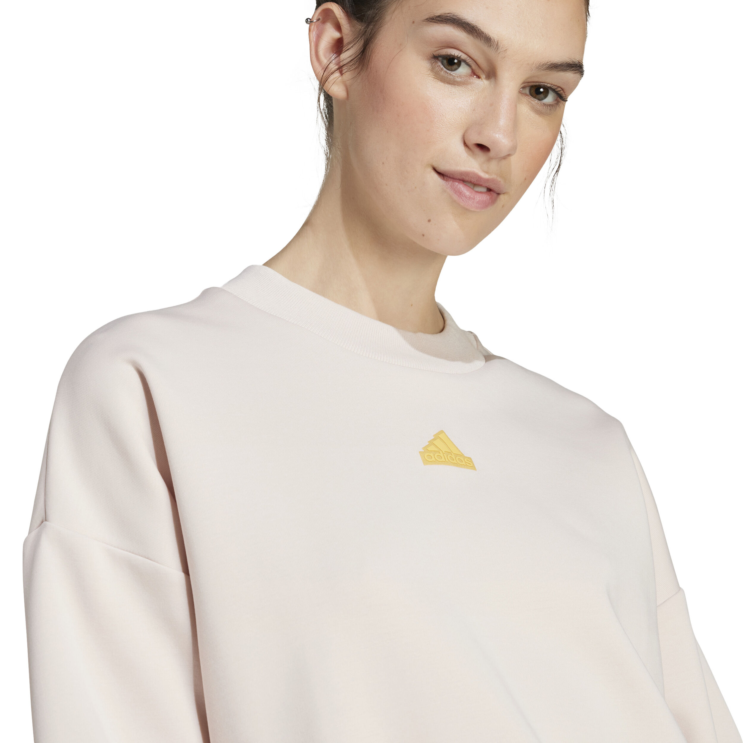 Future Icon 3 Stripes Sweatshirt Damen - Beige, Gelb