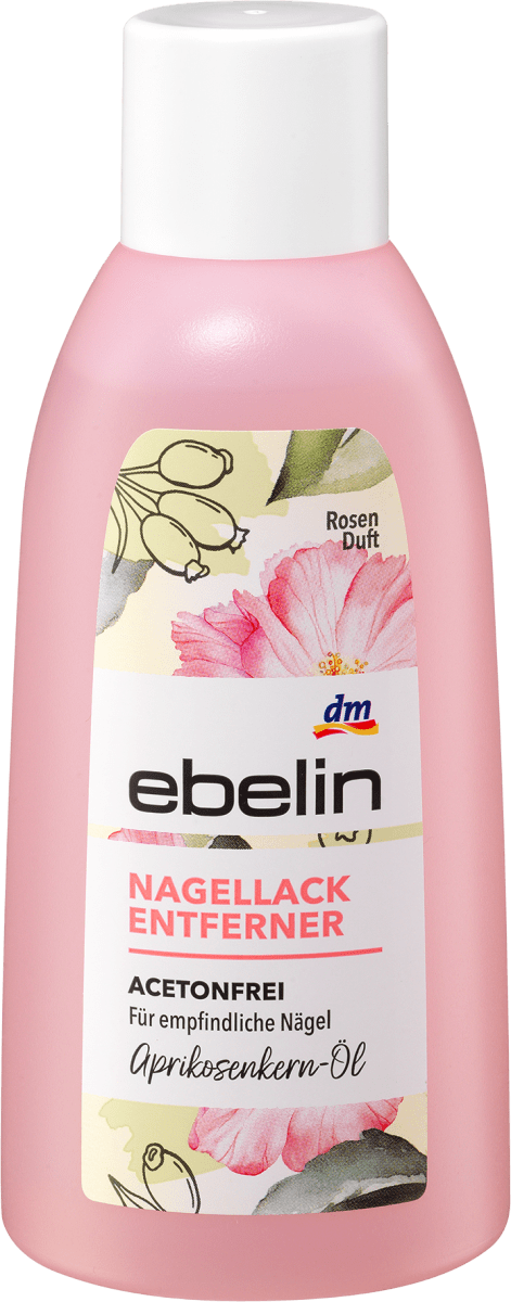 Nagellackentferner acetonfrei Rosenduft, 200 ml