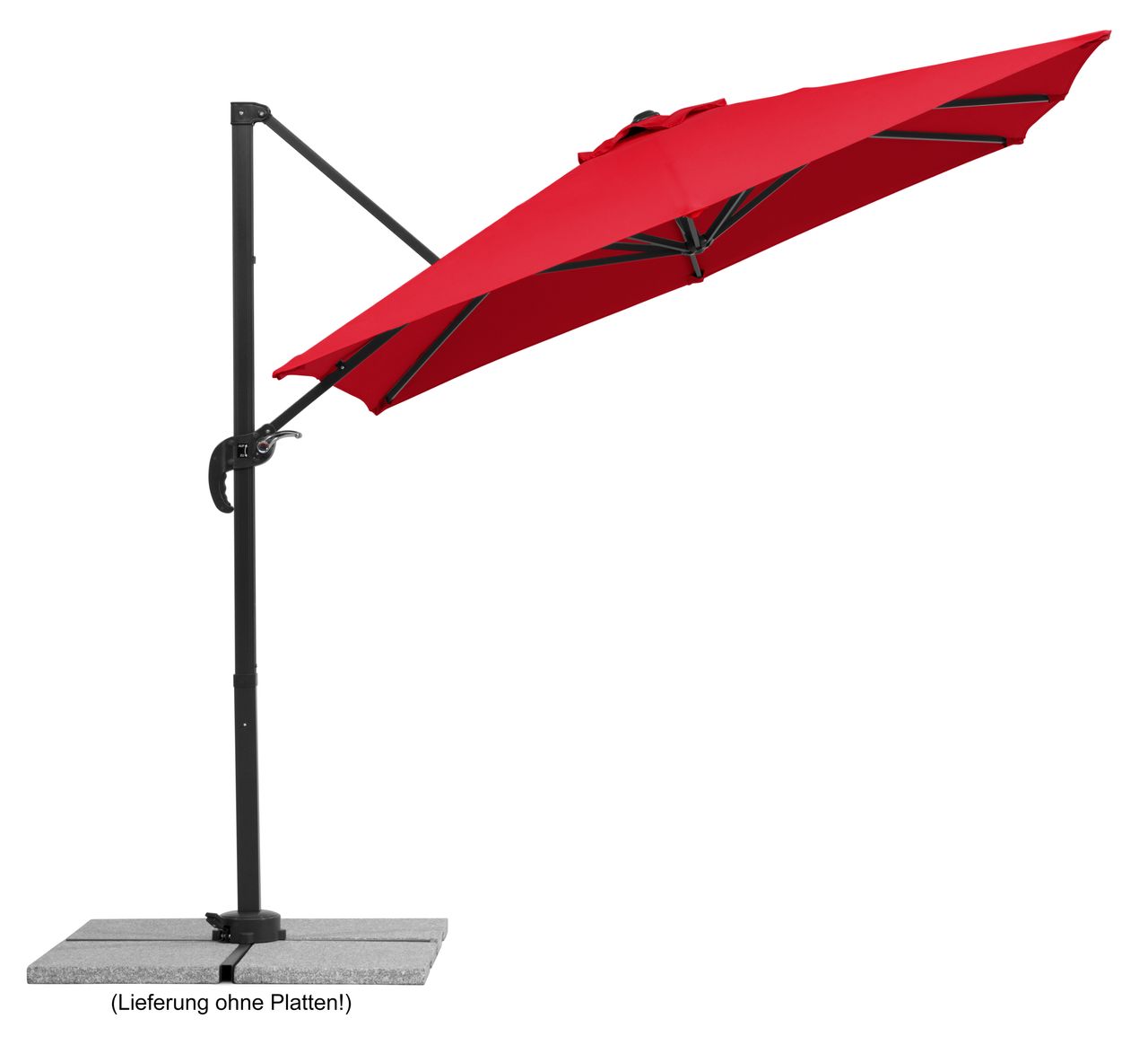 Schneider Schirme Schneider Ampelschirm RHODOS JUNIOR, ca. 230 x 230 cm, rot