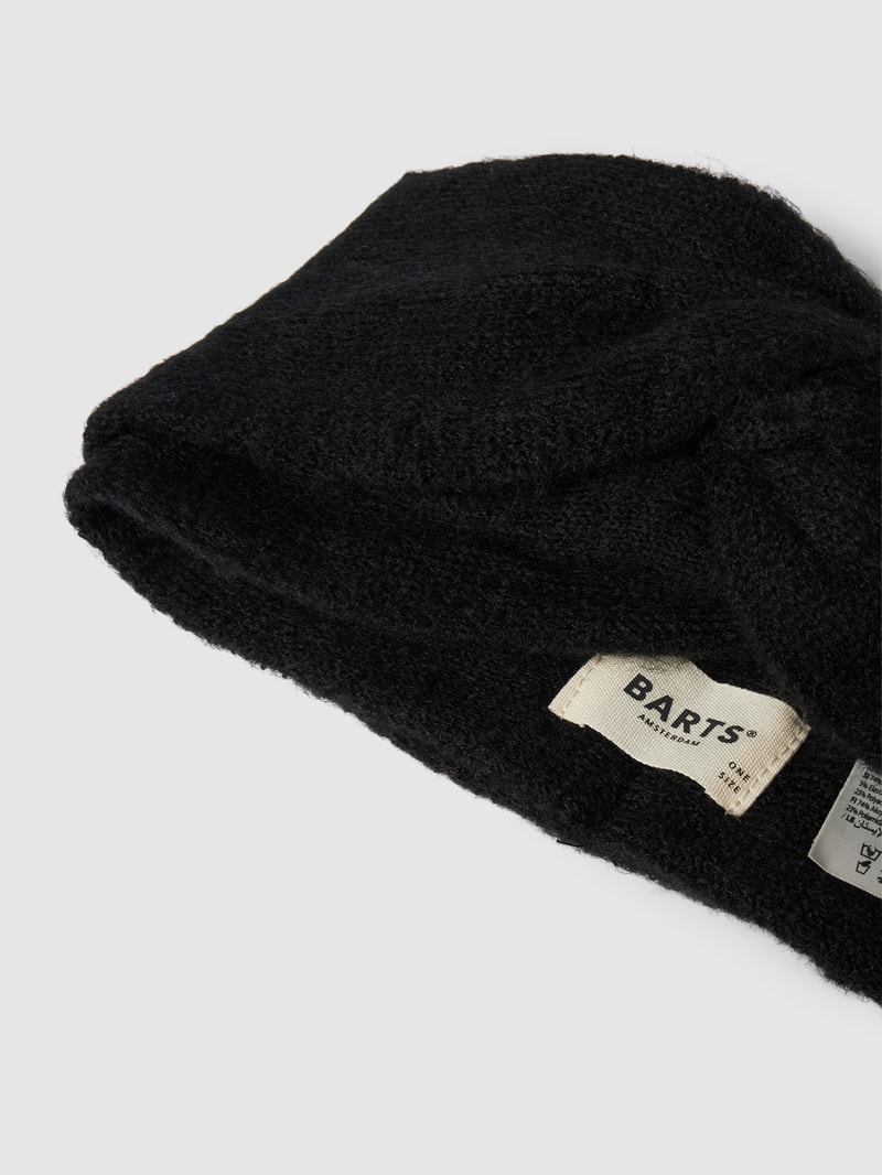 Stirnband mit Label-Detail Modell 'Witzia' in schwarz