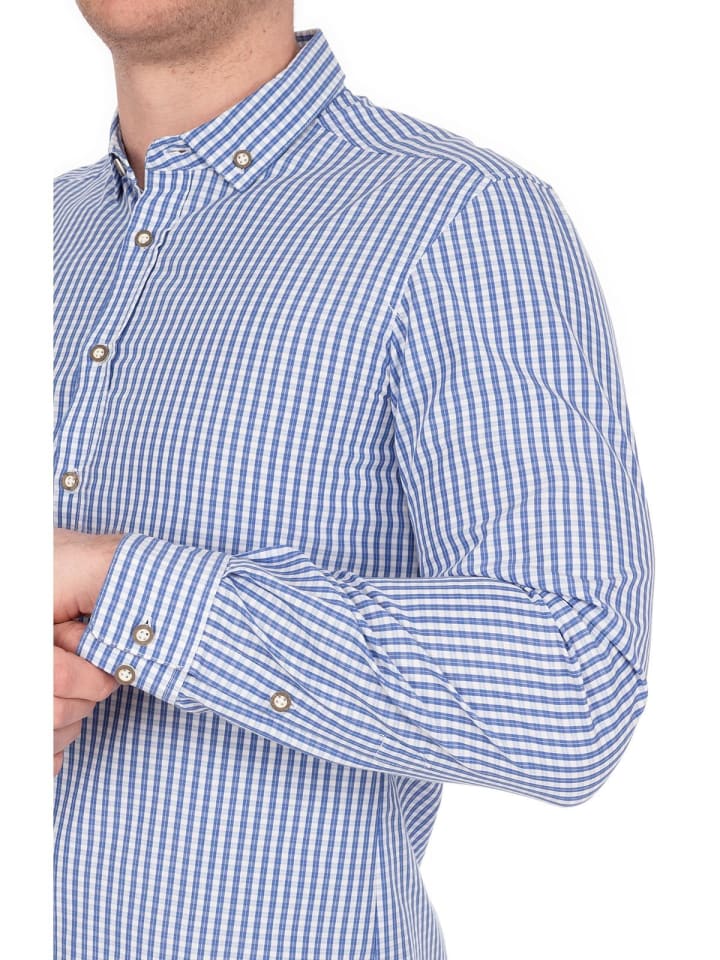 Spieth & Wensky Stehkragenhemd DETMOLD in hellblau günstig kaufen
