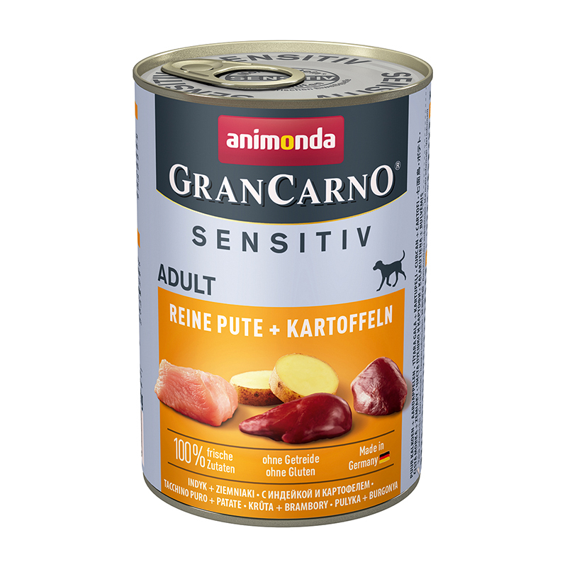 Animonda Hundenassfutter Animonda GranCarno Sensitiv Pute & Kartoffel 24x400 g
