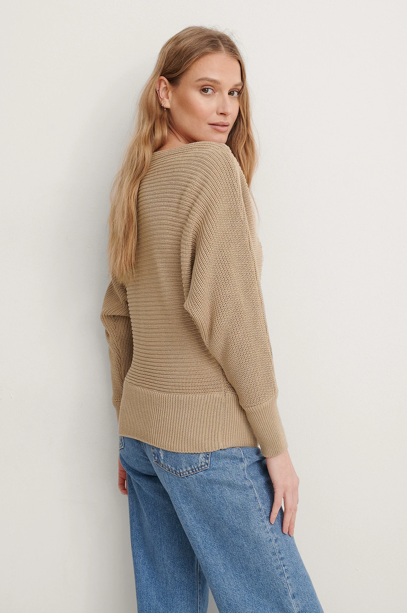 Off Shoulder Knitted Sweater