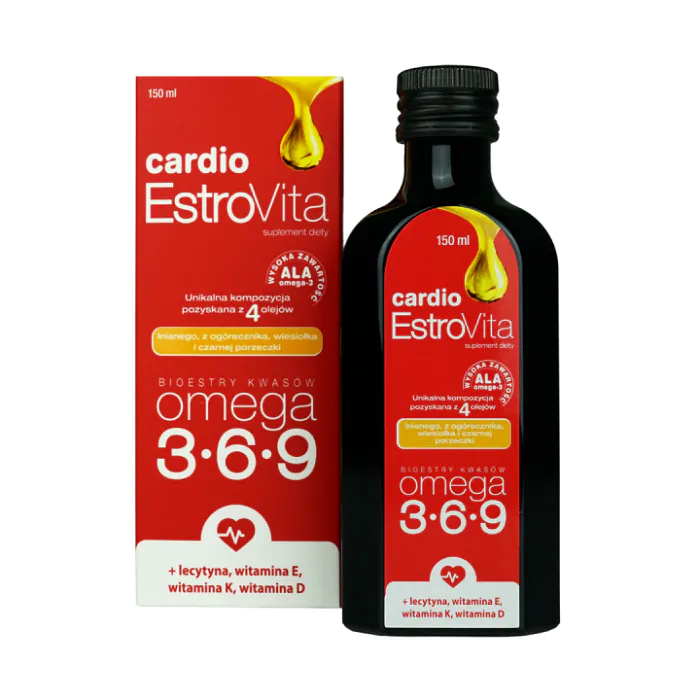 Estrovita Cardio, Omega-3-6-9 masne kiseline iz biljnih ulja, tečnost