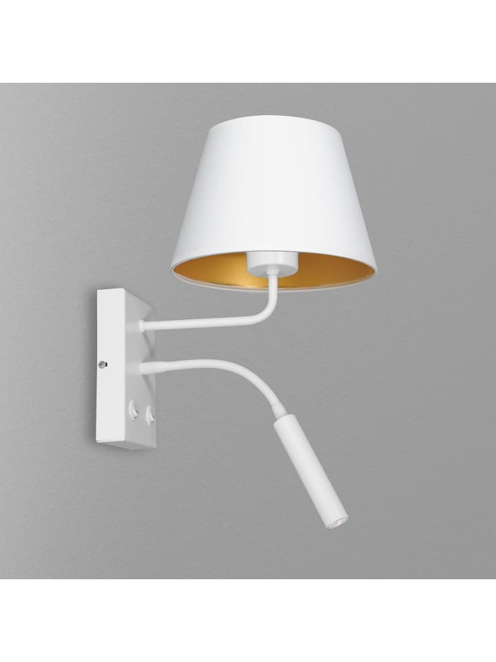 Licht-Erlebnisse Wandlampe in Weiß Gold günstig kaufen onesize