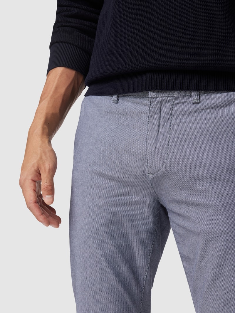 Slim Fit Chino mit Stretch-Anteil in marineblau