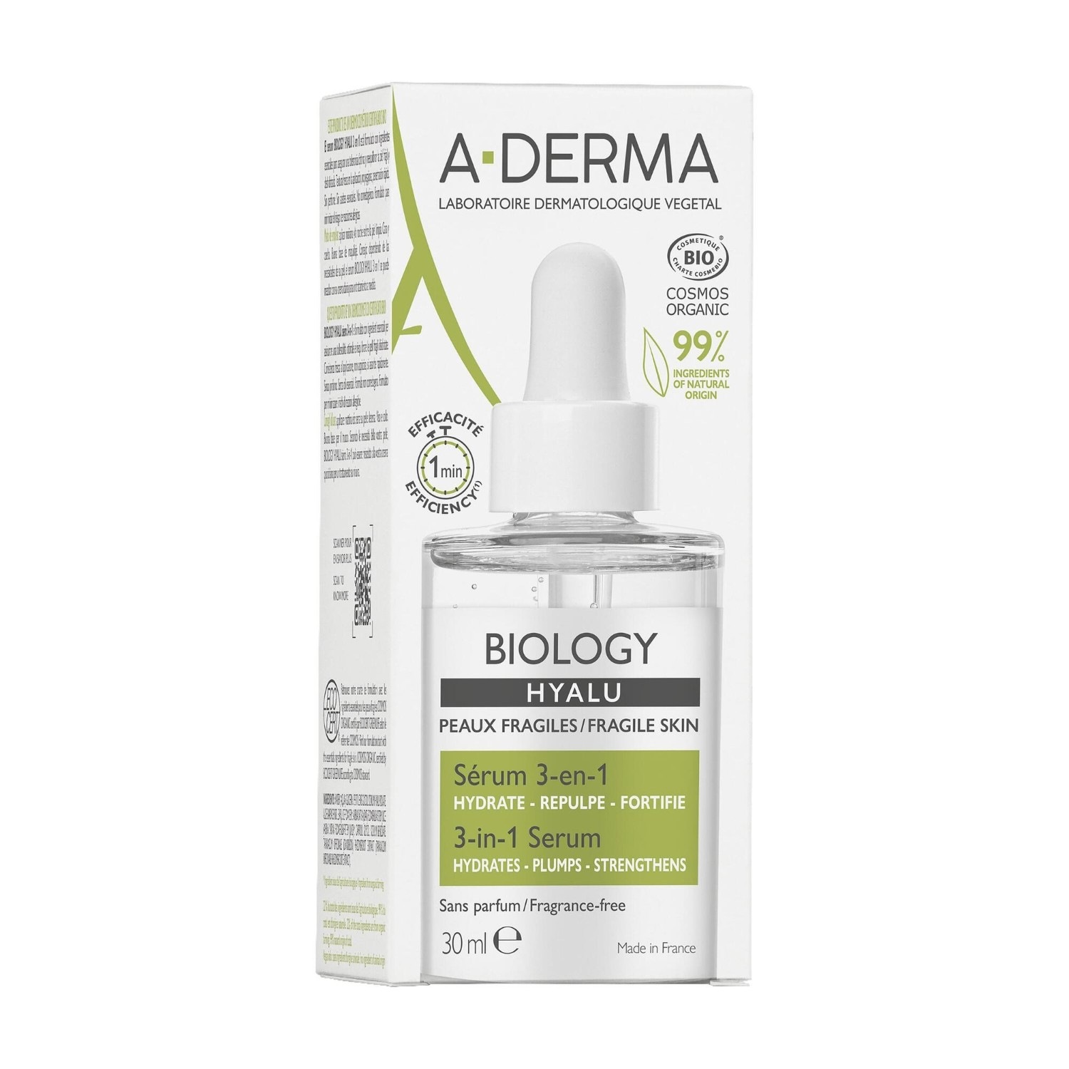 A-DERMA 3-u-1 serum s hijaluronskom kiselinom