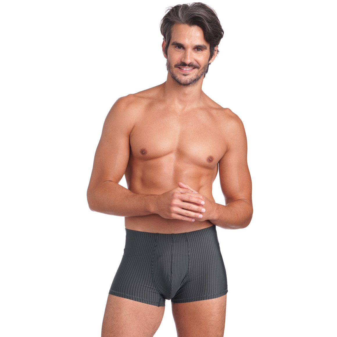 Herren Mikrofasershorts mit Streifen