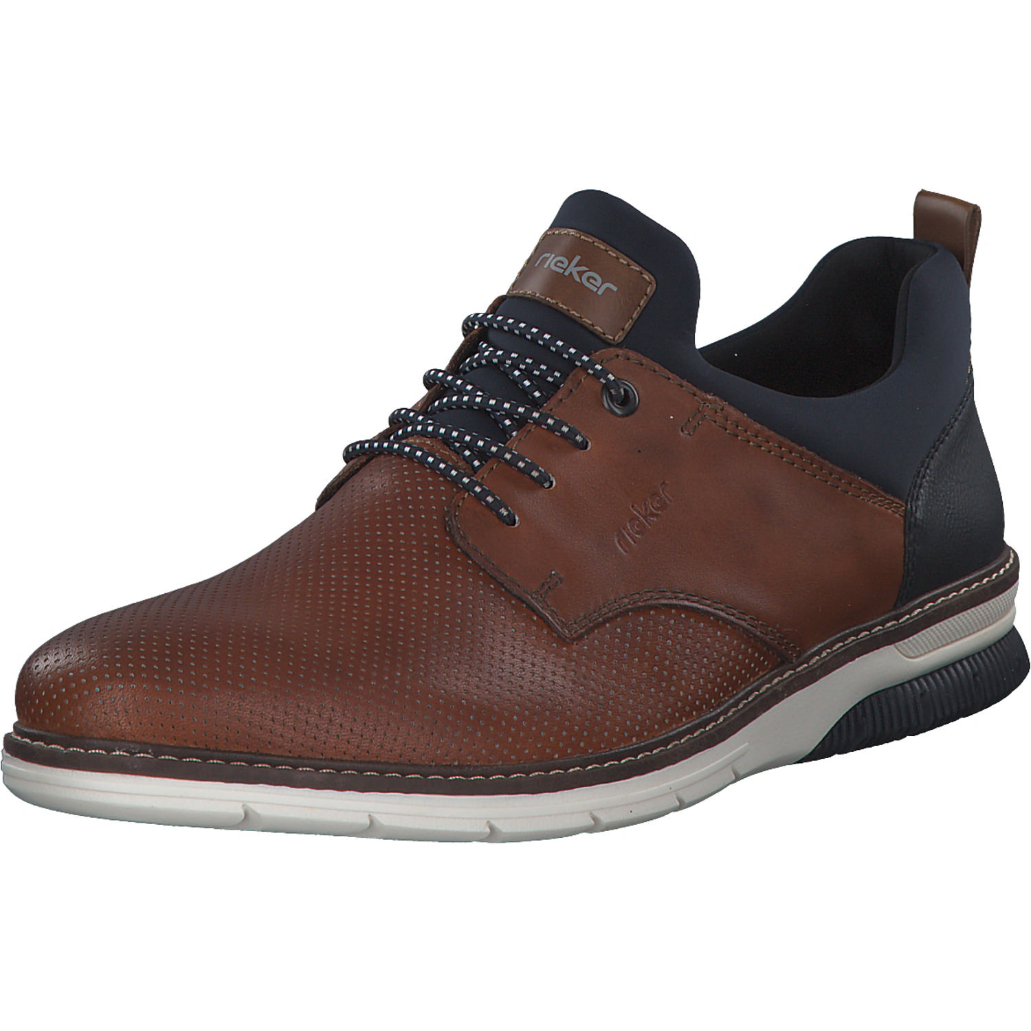 Rieker 14450, Business-Schnürschuhe, Herren, nuss/lake/navy/amaretto