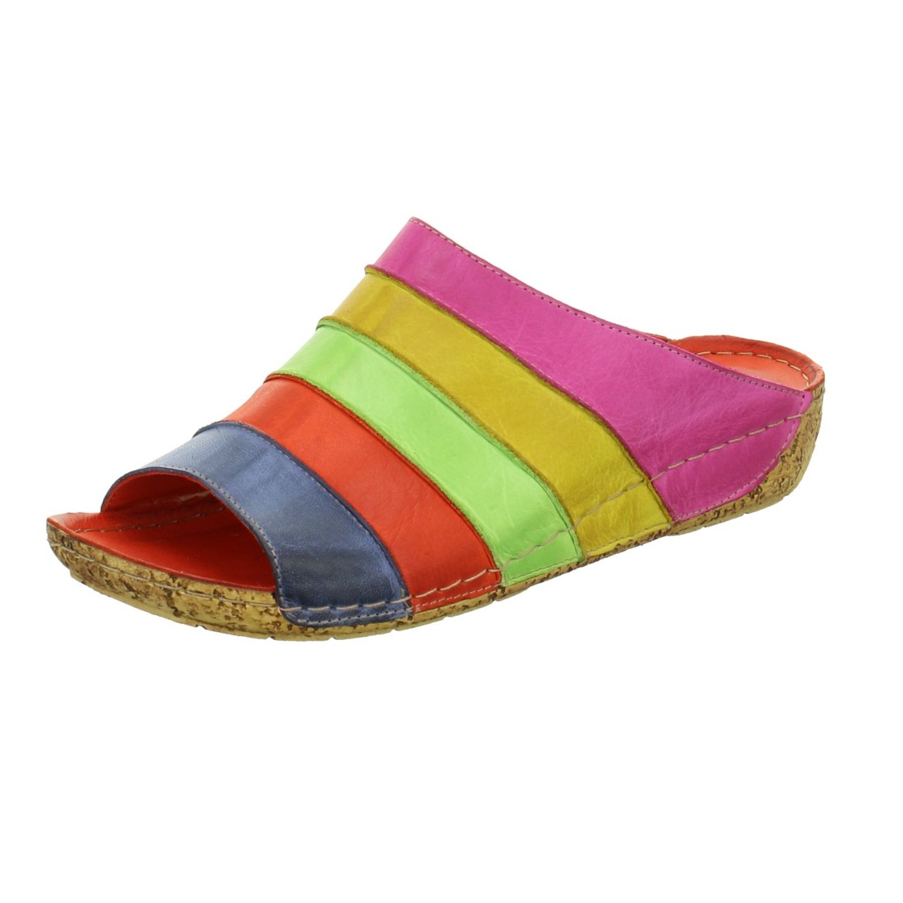 GEMINI Pantoletten bunt 02/609 pink Anilina