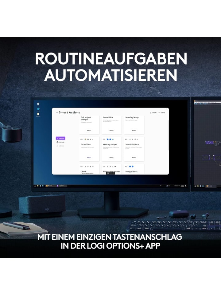 Logitech Logitech Präzisionstastatur Tastatur-Maus Set MX Keys S in Schwarz günstig kaufen 430