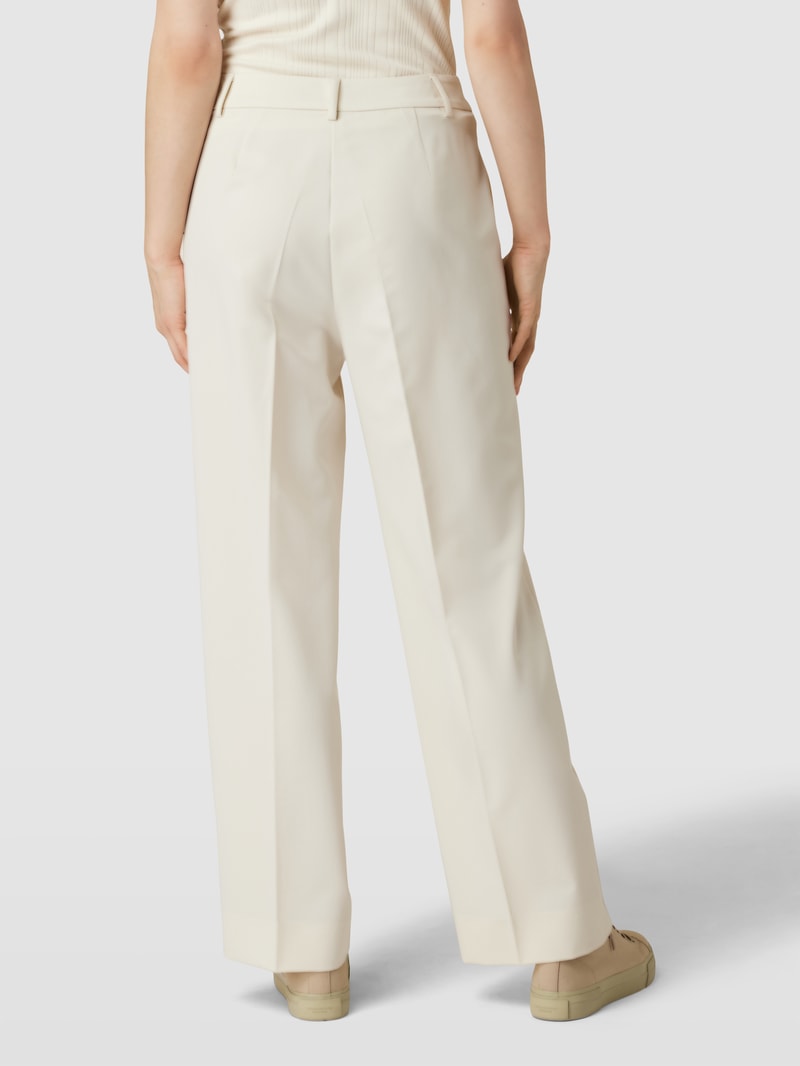 Hose mit Paspelierungen in offwhite