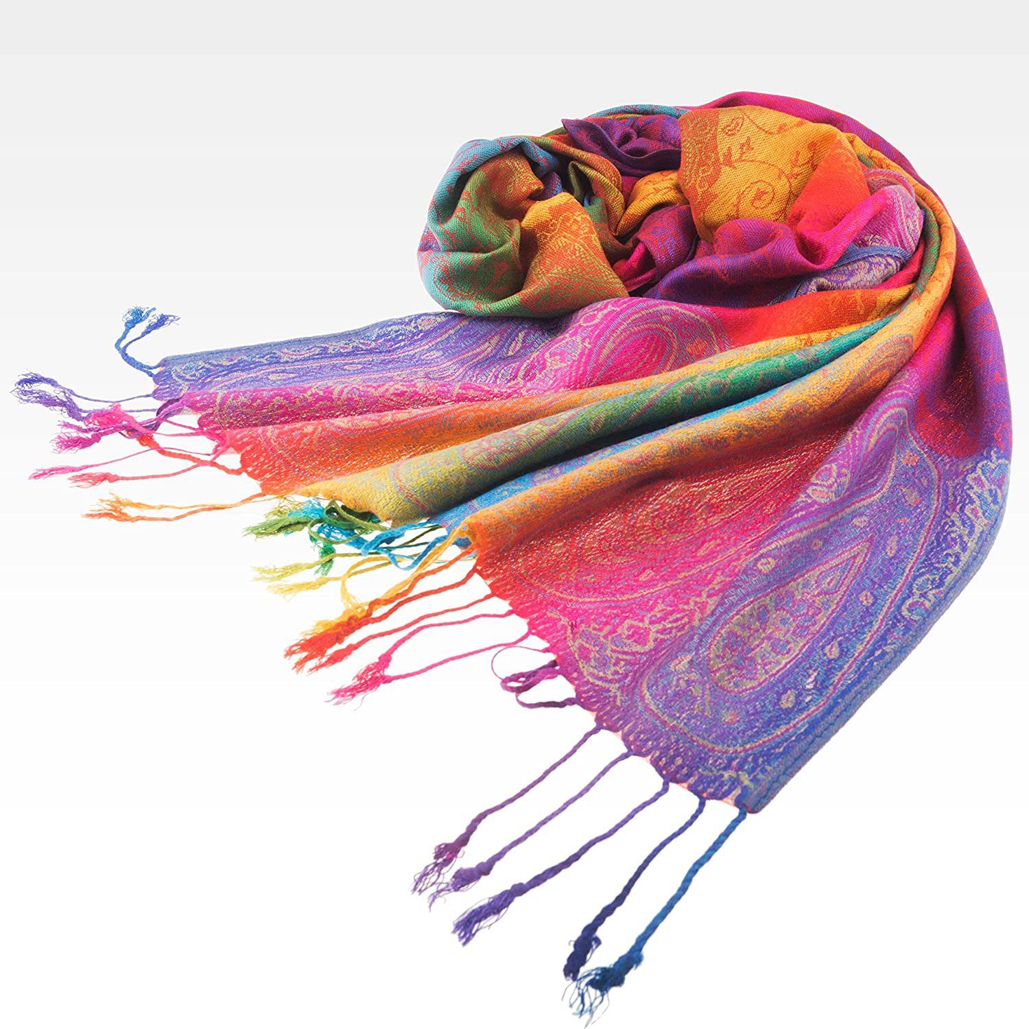 Alster Herz Strickschal Damen Schal Winter, Weich und bequem, Regenbogenfarben, A0318, (1-St), weich und warm