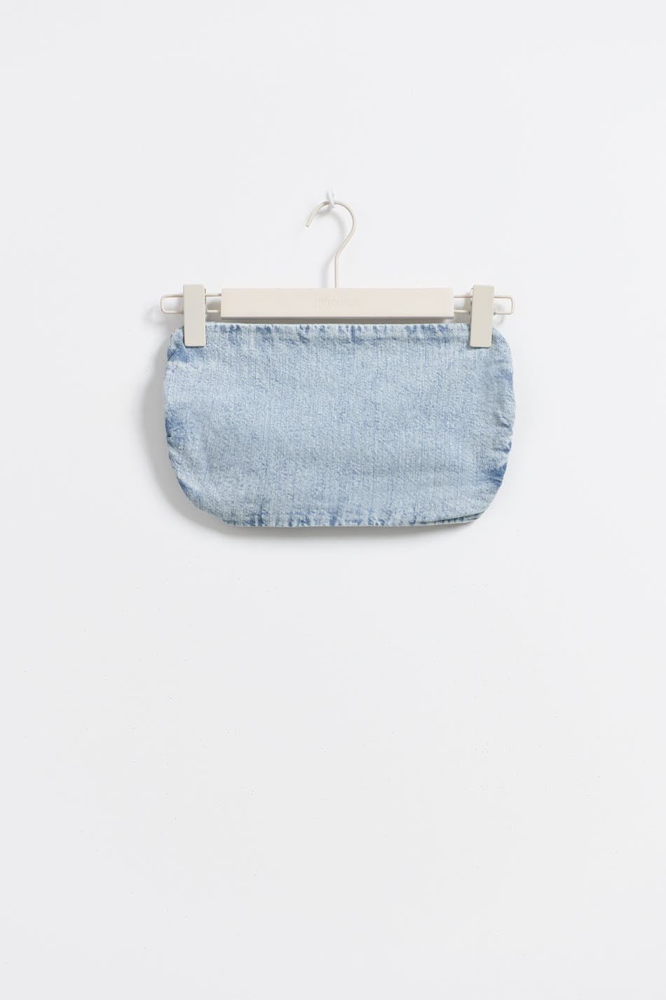 Smock denim tube top