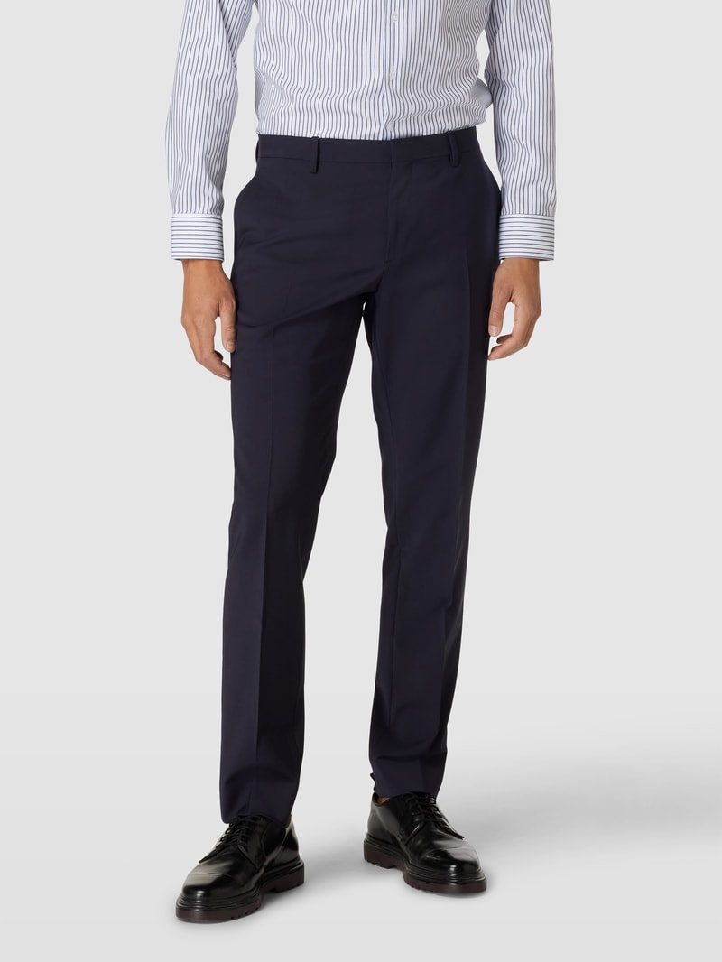Slim Fit Anzug mit Pattentaschen in marineblau