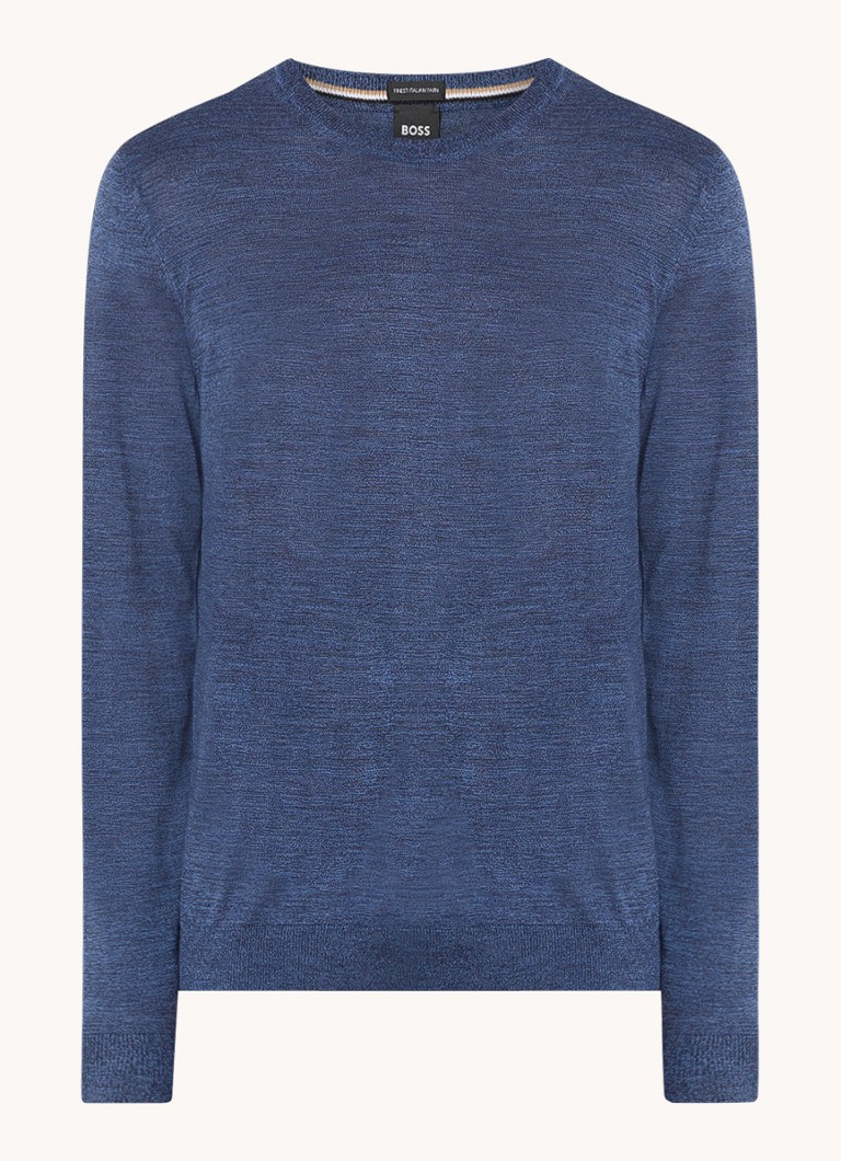 HUGO BOSS Leno-P fine-knit wool pullover