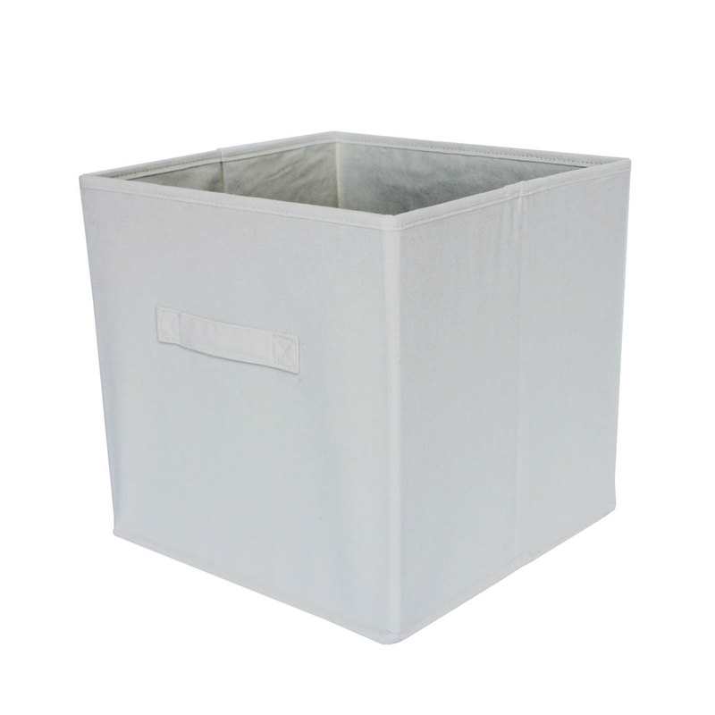 Bac de rangement intissé gris clair Box and Beyond