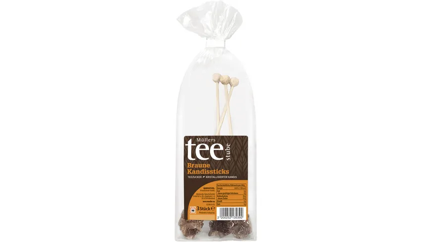 Müllers Teestube Braune Kandissticks