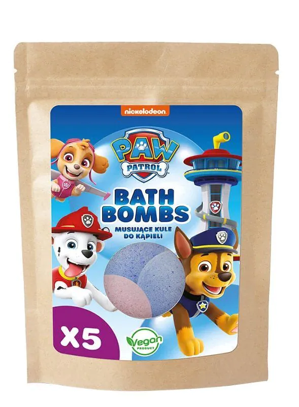 Bolas Efervescentes Patrulha Canina - Pacote Doypack A5 com Sabores Variados