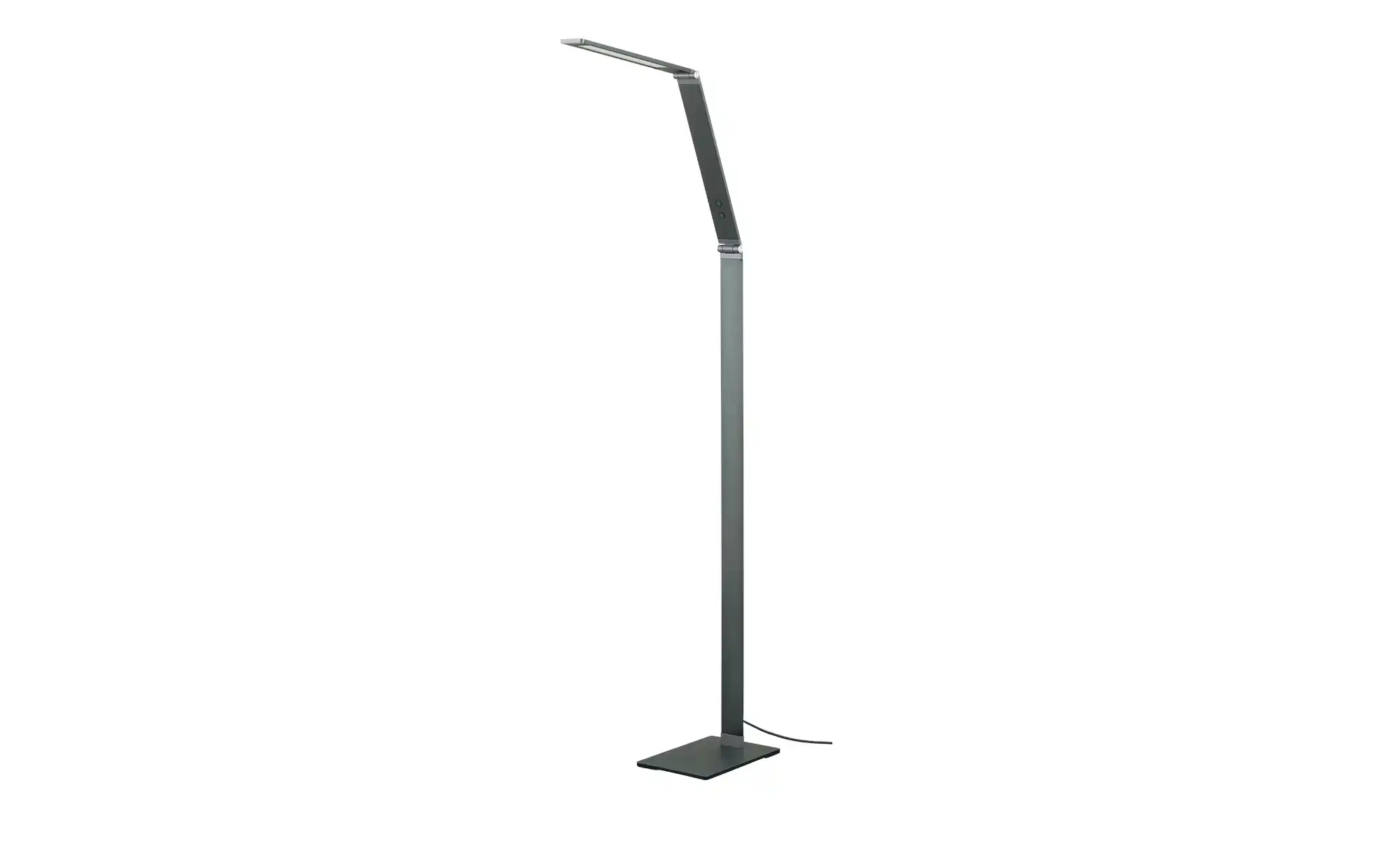 Fischer-Honsel LED-Stehleuchte, Alufarben mit Dimmer