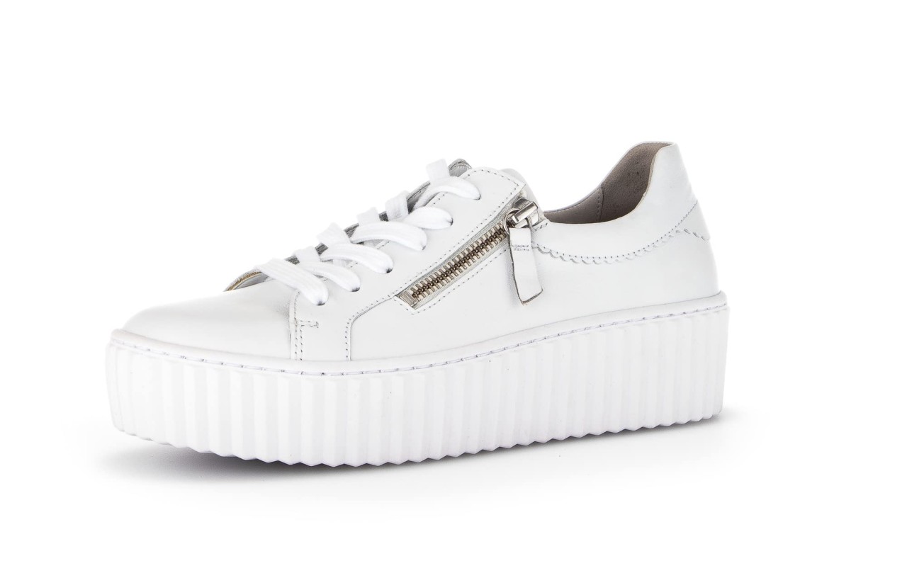 GABOR Freizeit Schnürer weiss Gabor Fashion Sneaker low 43.200.21 weiß