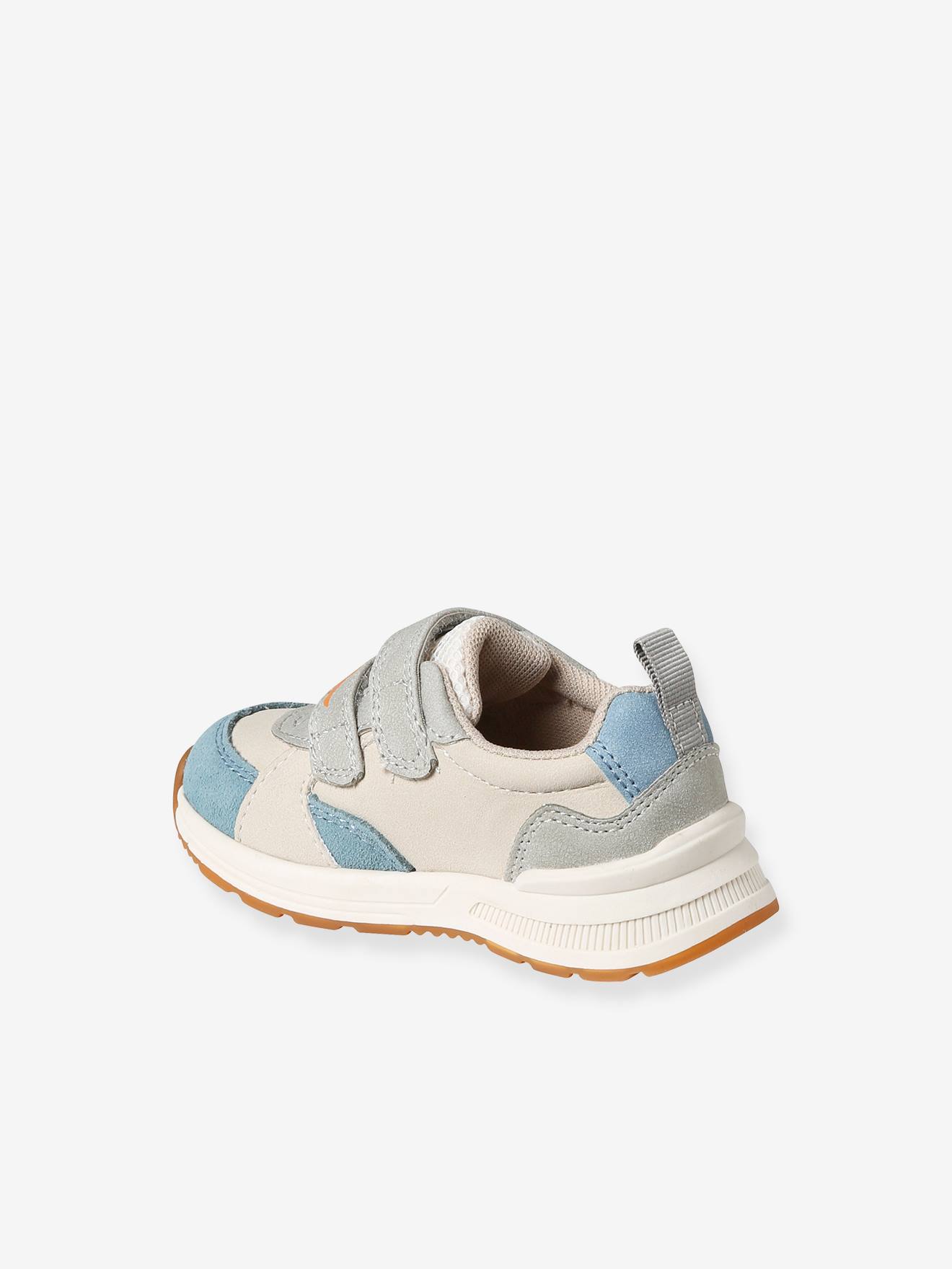 Baskets scratchées dinosaure bébé blanc imprimé
