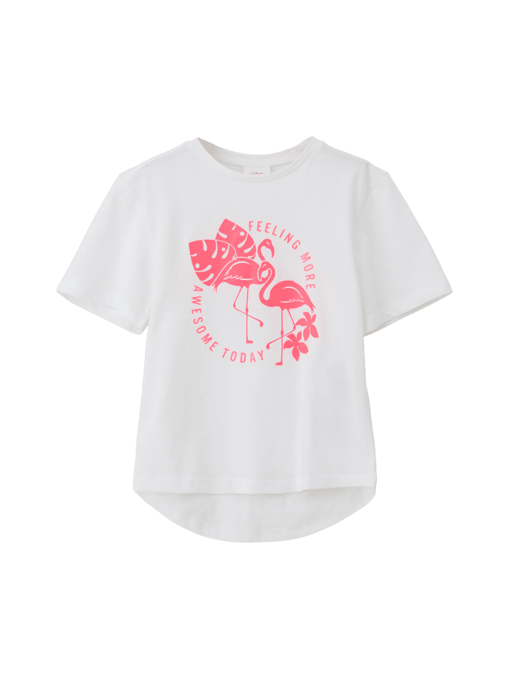 s.Oliver T-Shirt kurzarm in Weiß günstig kaufen