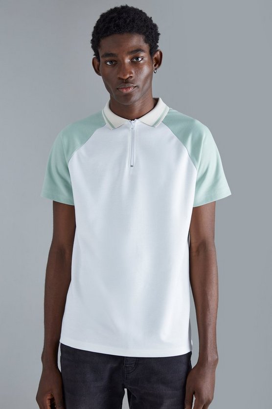 Slim-Fit Colorblock Poloshirt
