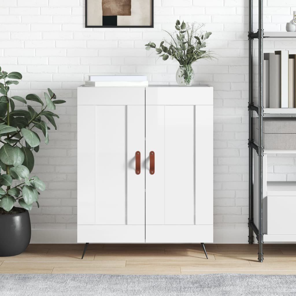 vidaXL Sideboard Sideboard Hochglanz-Weiß 69,5x34x90 cm Holzwerkstoff (1 St)