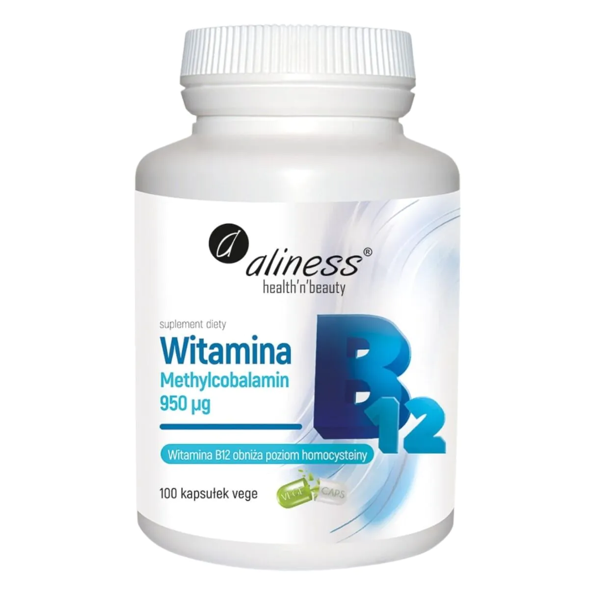 „Aliness“ vitamino B12 metilkobalamino 950 mcg kapsulės