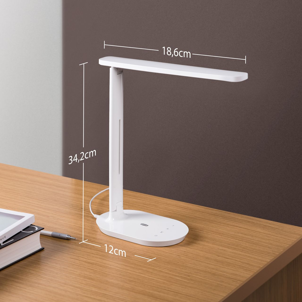 TaoTronics TT-DL064 LED Schreibtischlampe - 5 Helligkeitsstufen - 3 Farbtemperaturen - USB-Charger