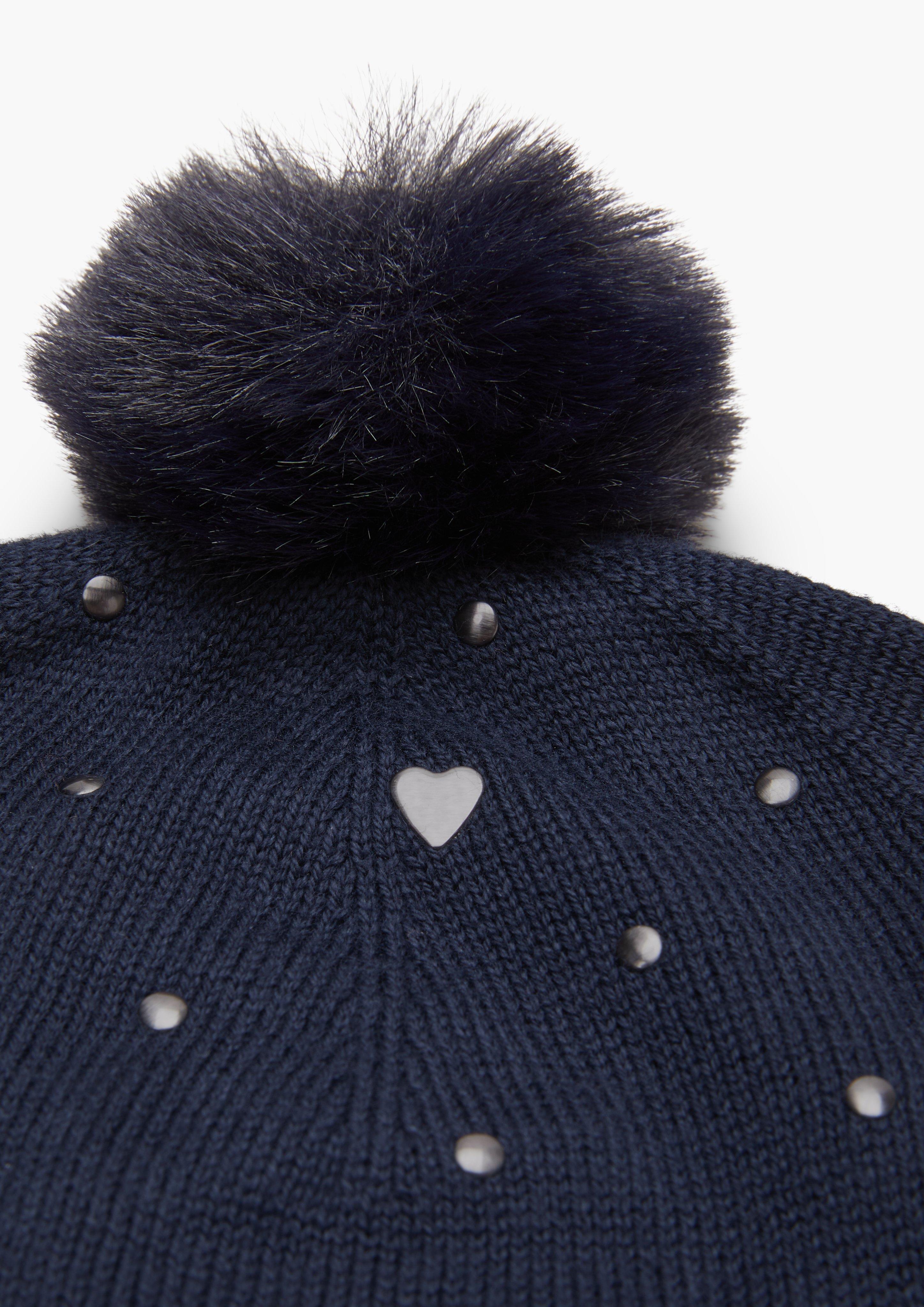 Strickmütze mit Bommel  2117308-5952