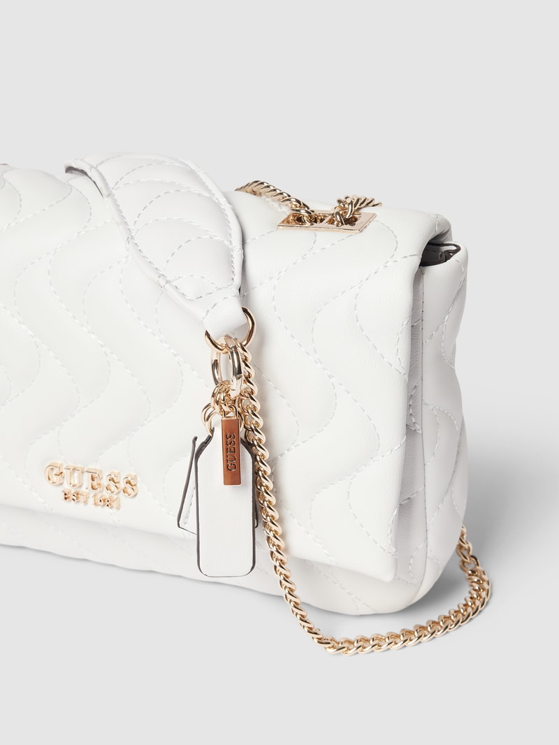 Handtasche mit Strukturmuster Modell 'ECO' in weiß