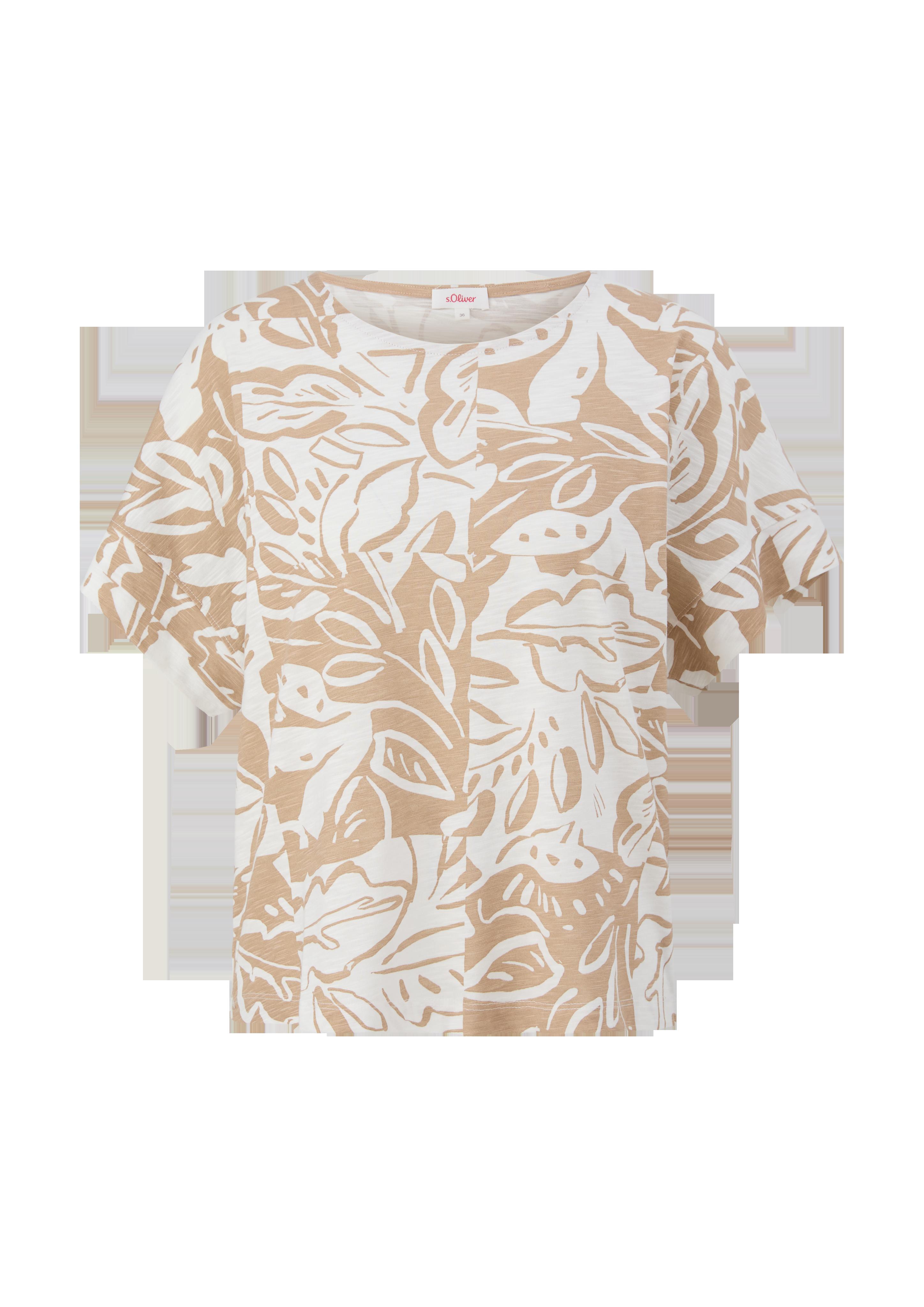 T-Shirt mit Flammgarnstruktur  2132293-84A0