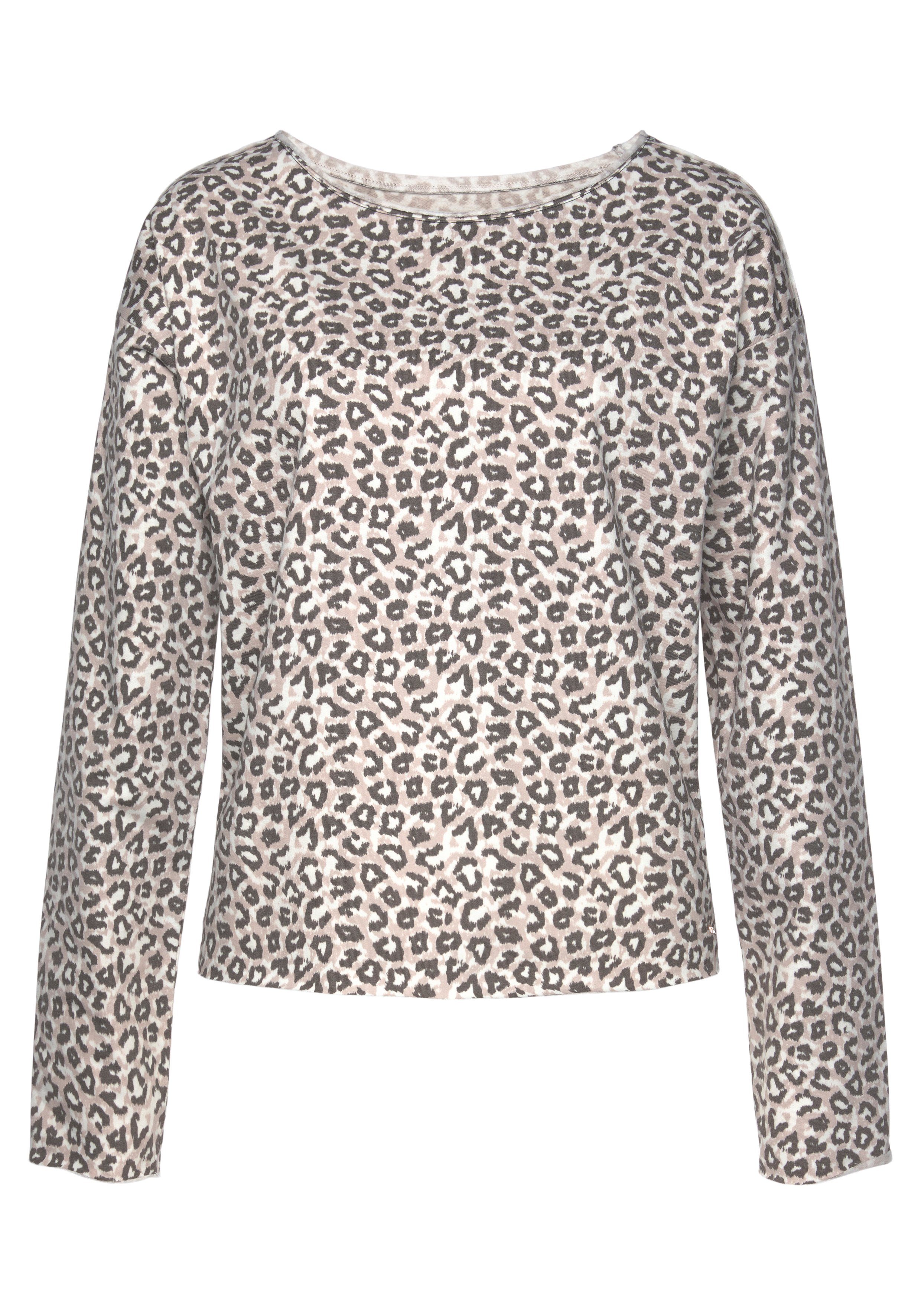 LASCANA Sweatshirt / Langarmshirt in locker sitzendem Schnitt, Loungeanzug