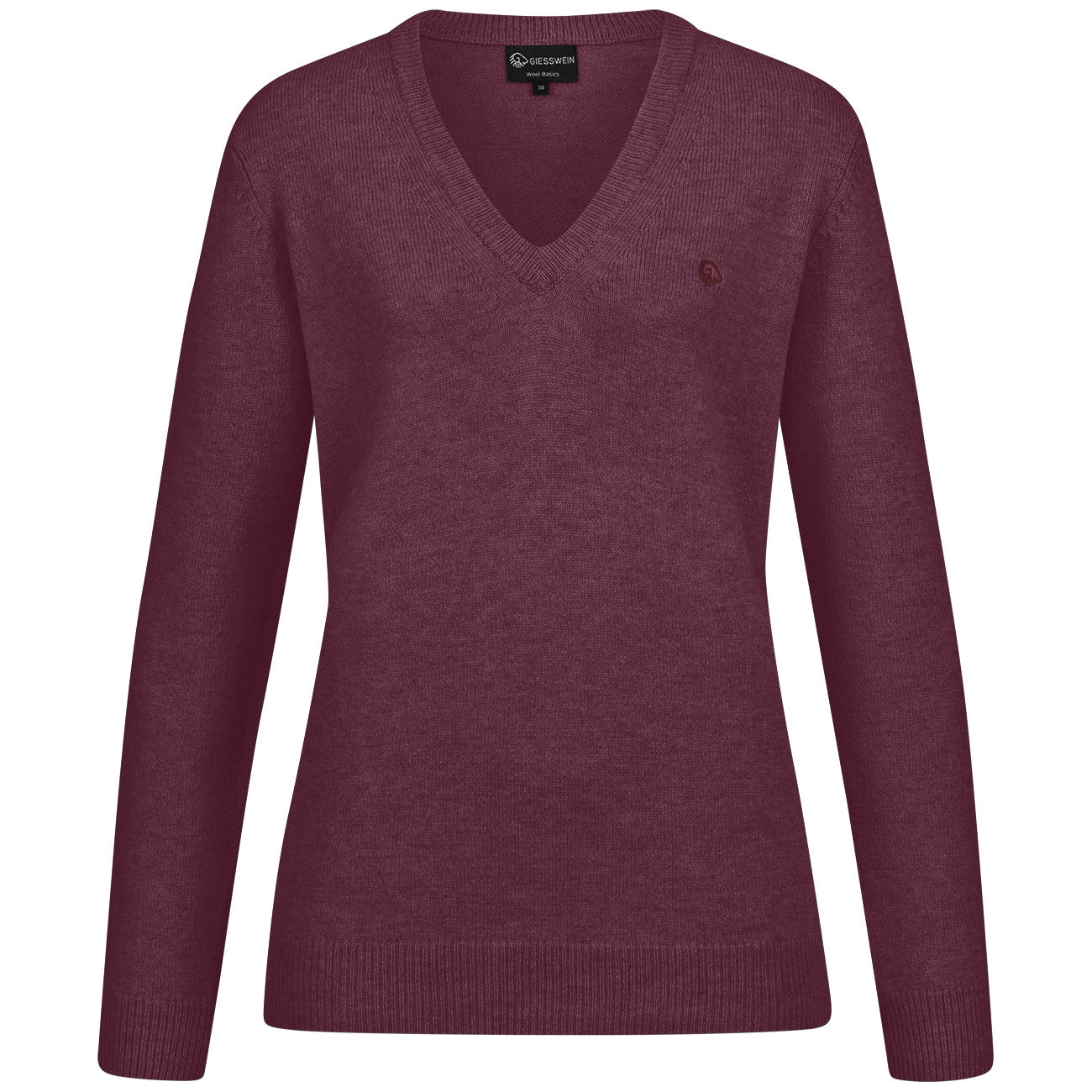 Wollpullover V-Ausschnitt Damen