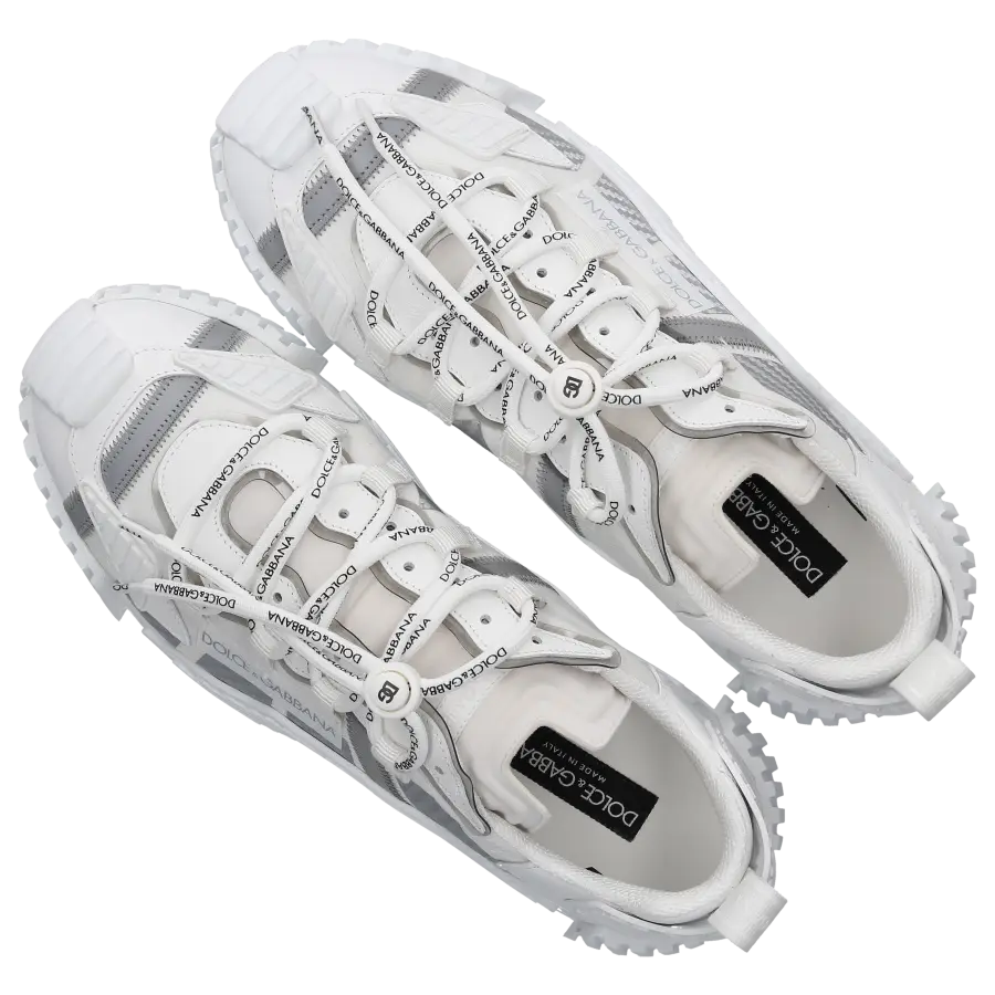 Dolce & Gabbana - Sneaker low NS1 Materialmix - weiß