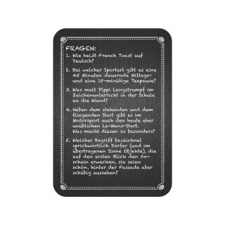 Kneipenquiz: Brandneue Fragen (DE)