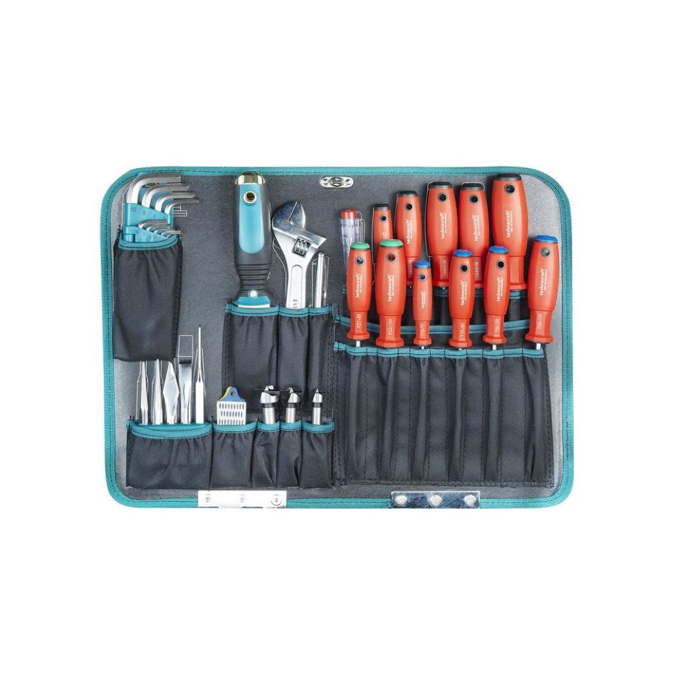 Technocraft 663188 ABS kovček za orodje PRO kromiran les 116-delni