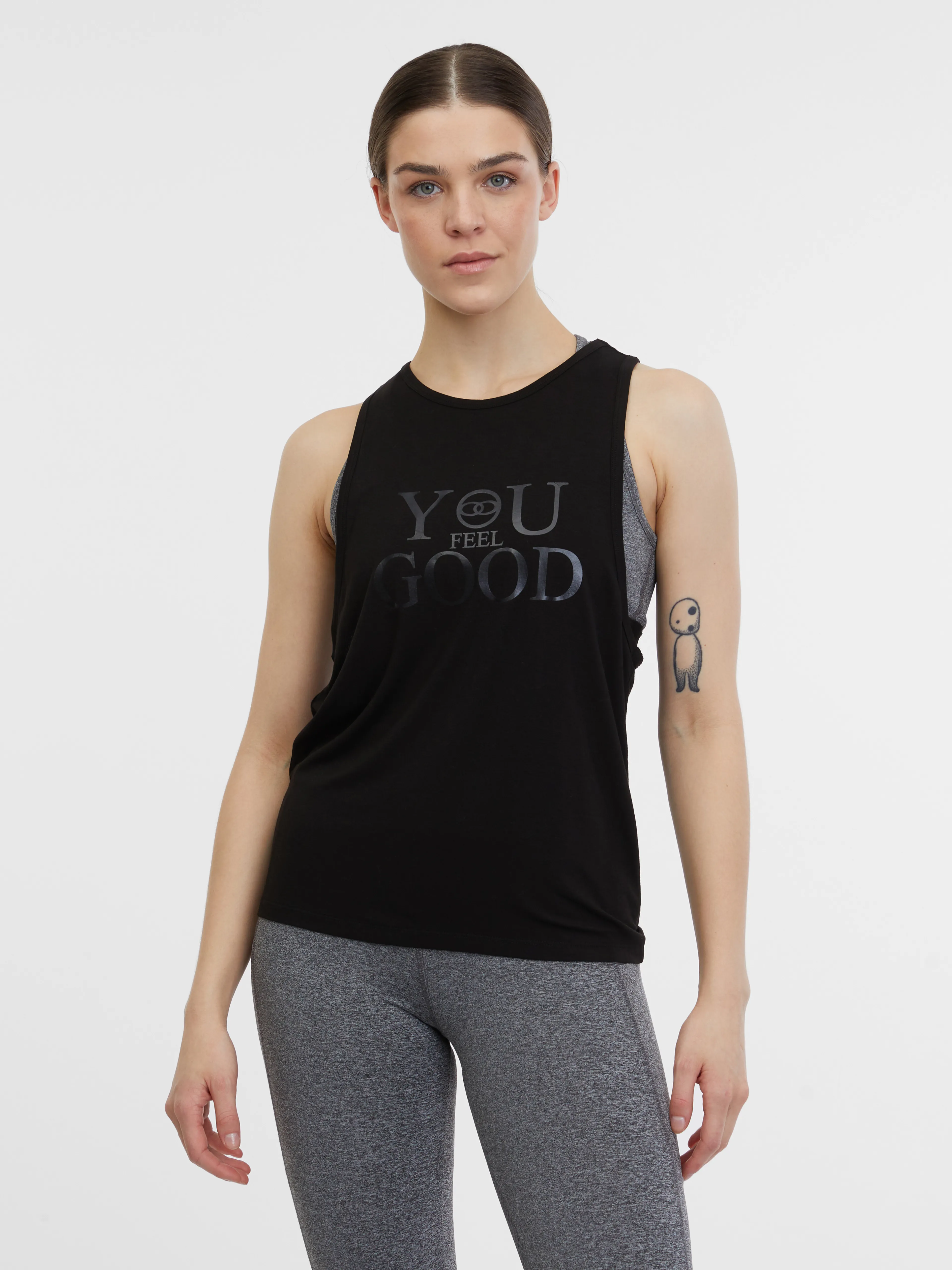 Schwarzes Damen-Sport-Tank-Top ORSAY