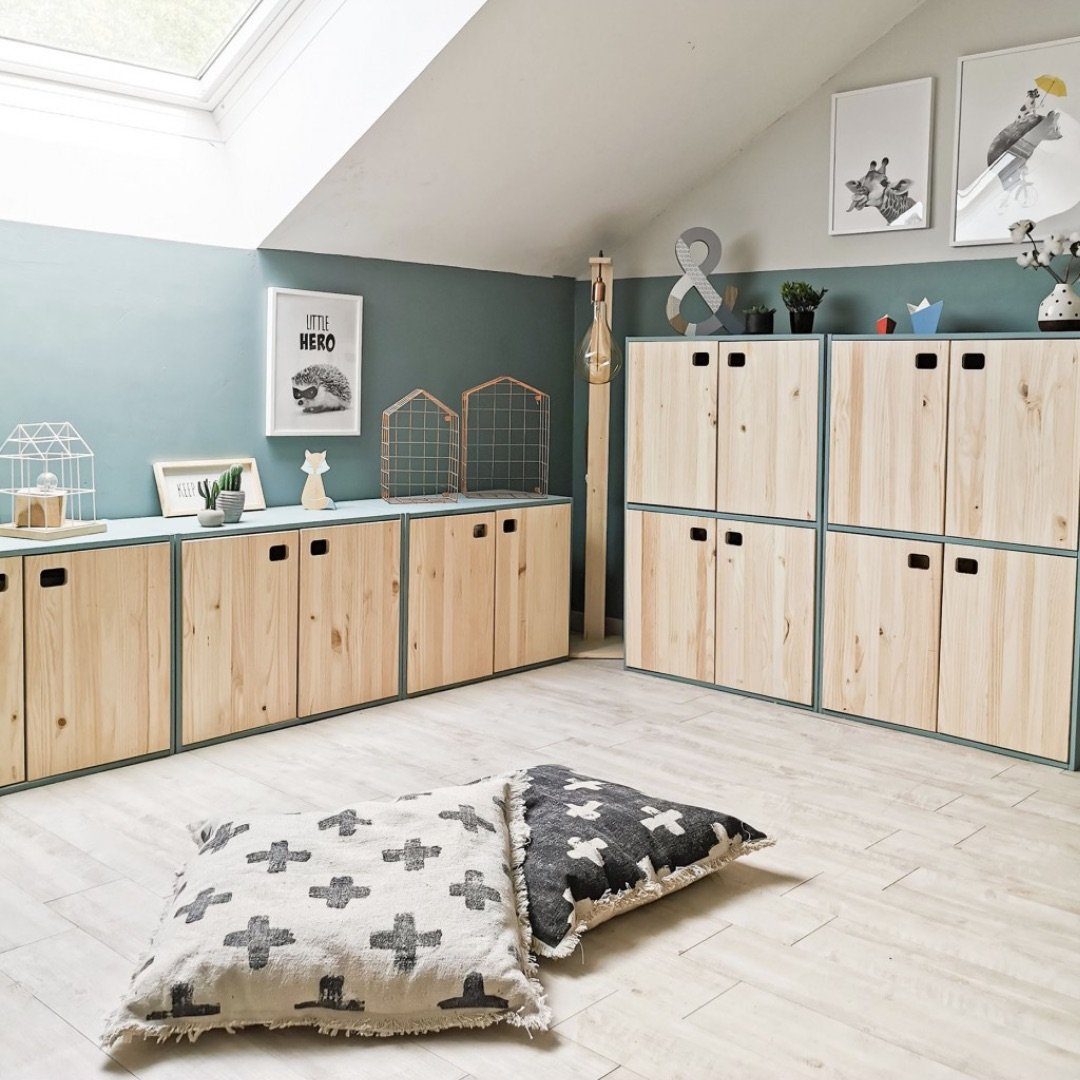 Astigarraga Kit Line Beistellschrank Vollholz-Beistellschrank - Dinamic, Kommode, Sideboard mit Türen