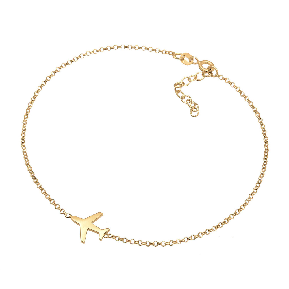 Elli Elli Bracelet de Cheville Femmes bracelet de cheville avion symbole voyage basiqu Bijoux