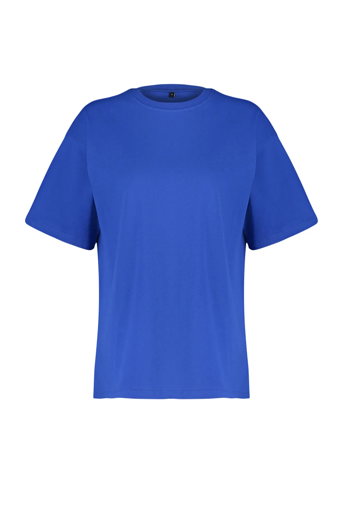 Trendyol Collection  Saks 100 % Baumwolle Premium Oversize/Wide Fit Rundhals-Strick-T-Shirt TWOSS23TS00040