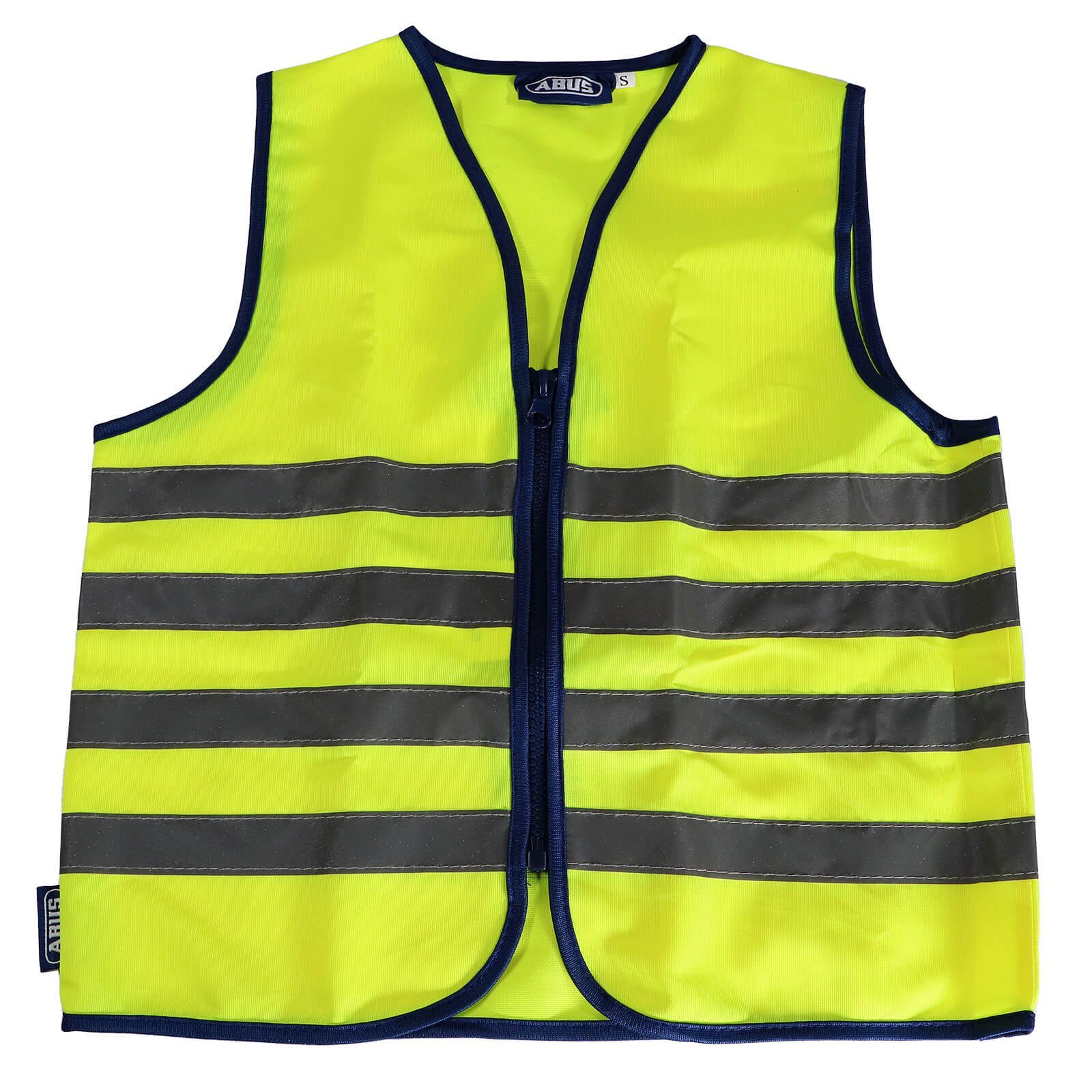 ABUS Warnweste ABUS Kinder Warnweste Lumino Reflex mit Reflektoren und Reißverschlus Reflektoren, Fluoreszierend